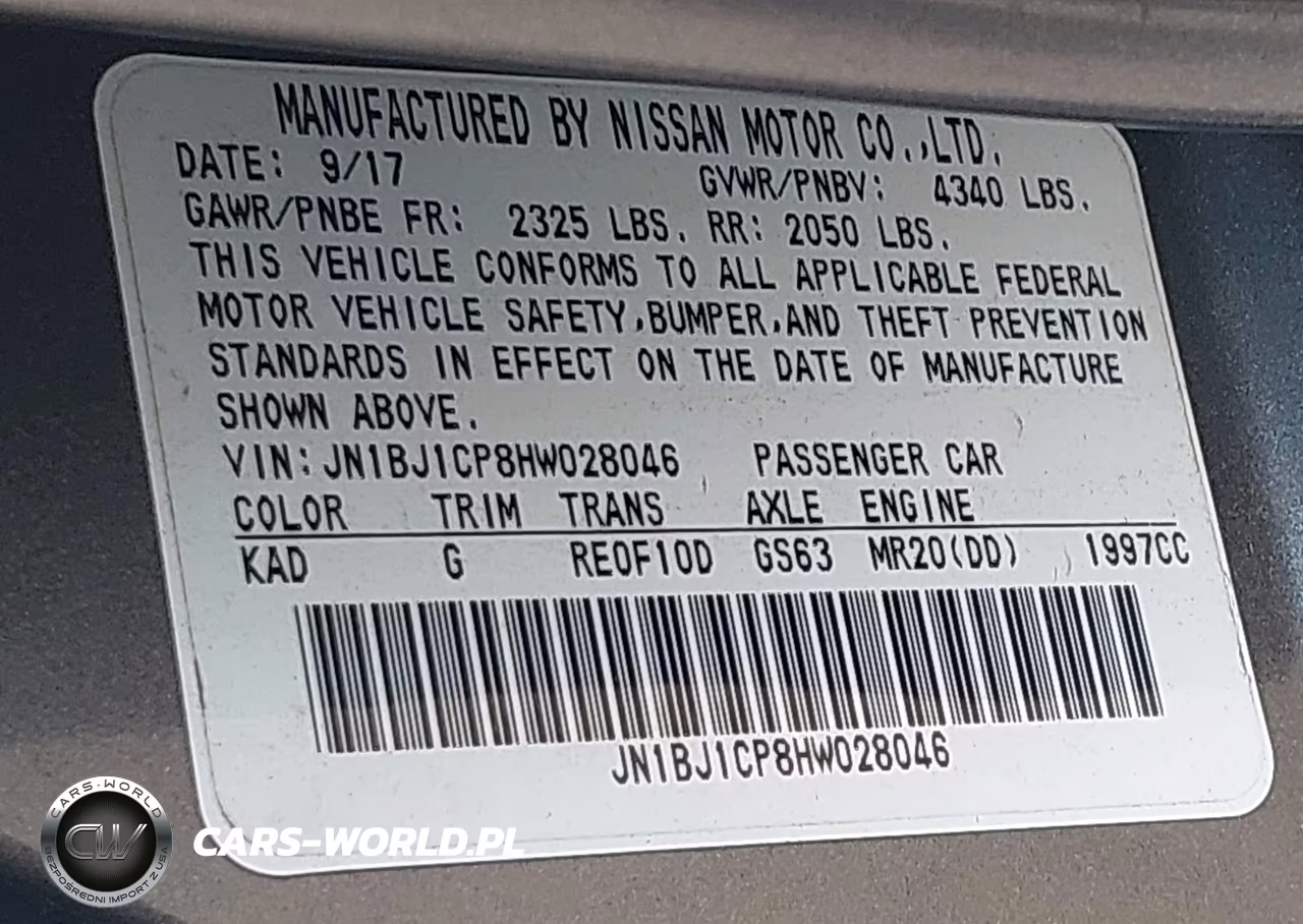 2017 Nissan Rogue Sport S VIN:JN1BJ1CP8HW028046 - 9
