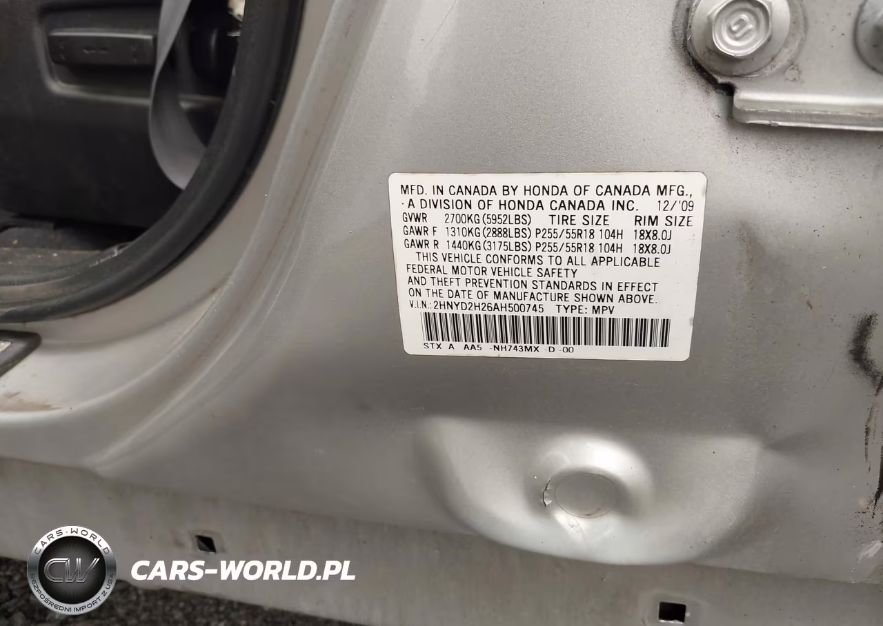 2010 Acura Mdx VIN:2HNYD2H26AH500745 - 9