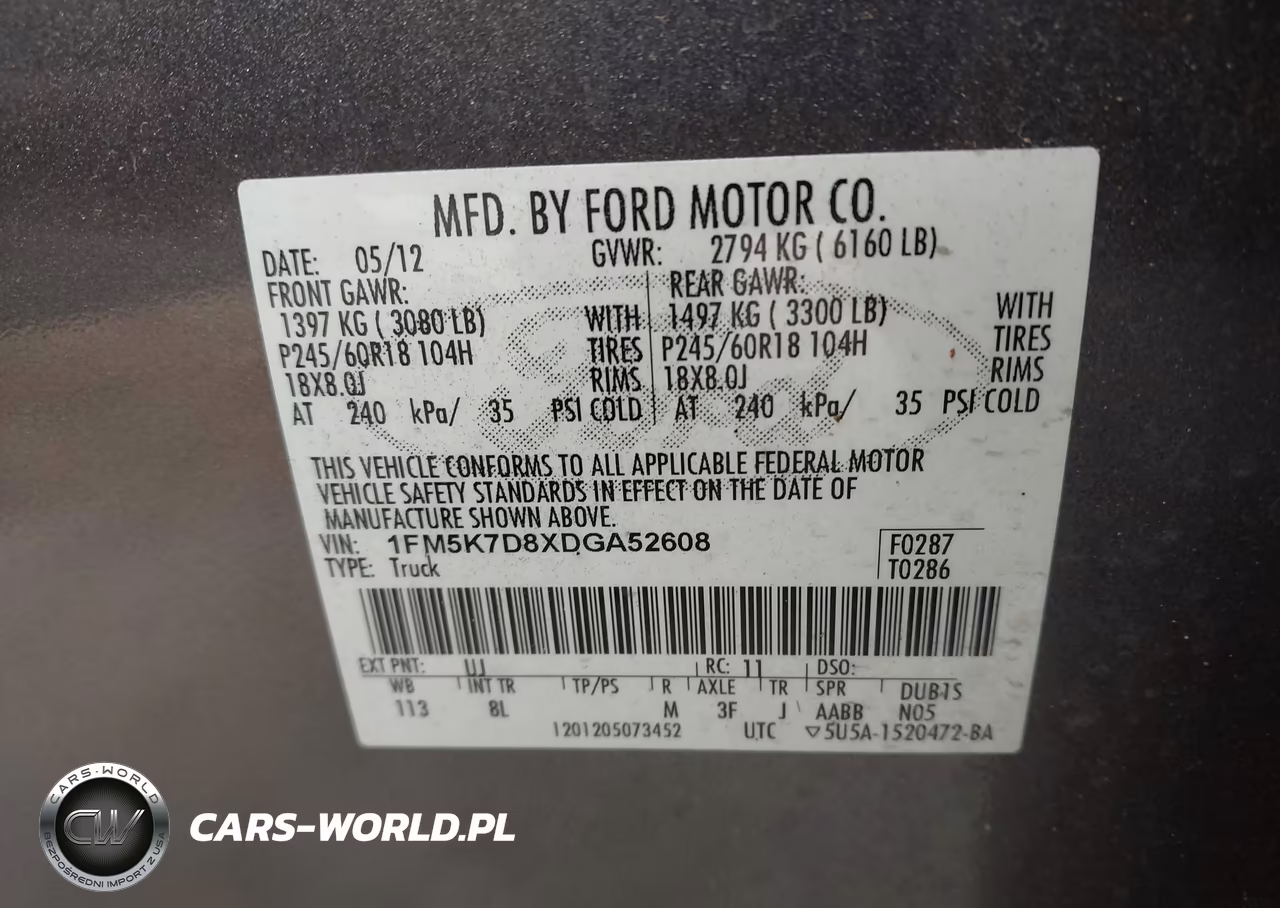 2013 Ford Explorer Xlt VIN:1FM5K7D8XDGA52608 - 9