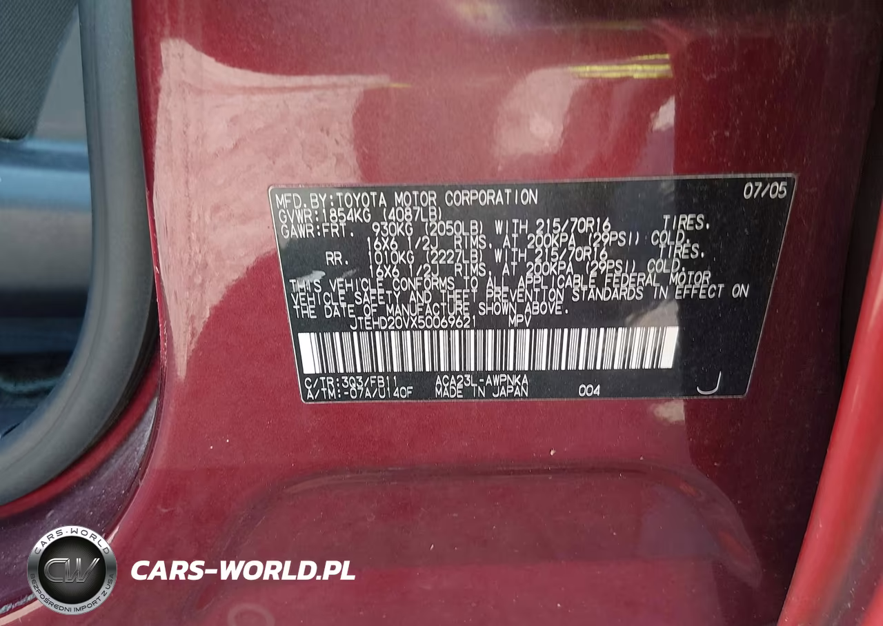 2005 Toyota Rav4 VIN:JTEHD20VX50069621 - 9