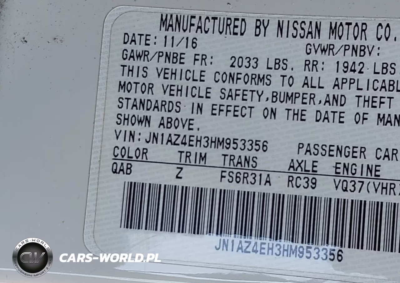 2017 Nissan 370Z Nismo VIN:JN1AZ4EH3HM953356 - 9