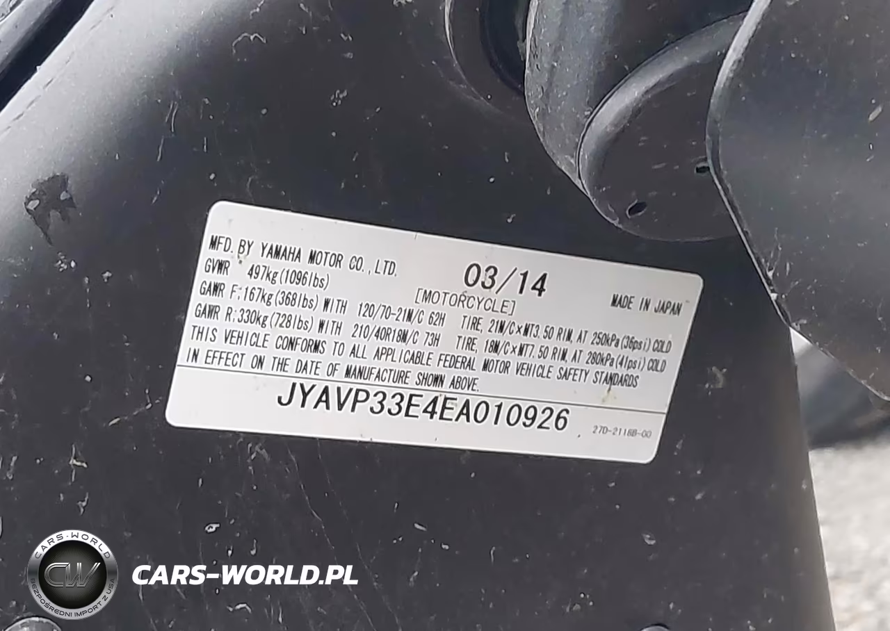 2014 Yamaha Xvs1300 Cu VIN:JYAVP33E4EA010926 - 10