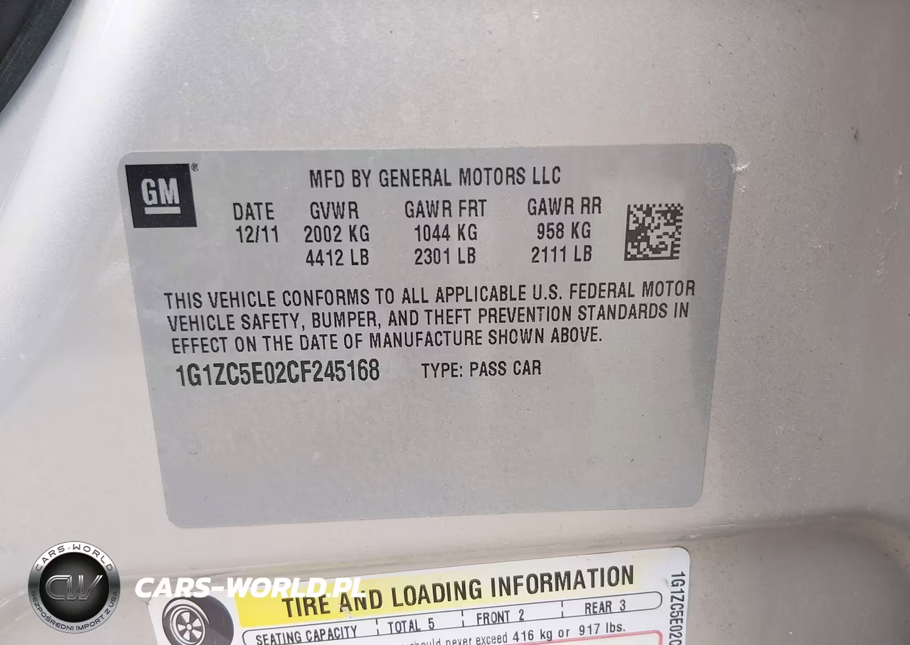 2012 Chevrolet Malibu 1Lt VIN:1G1ZC5E02CF245168 - 9