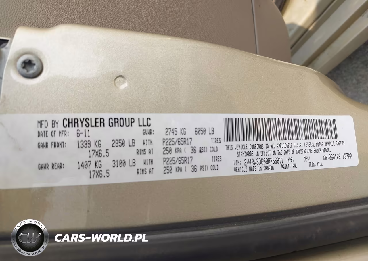 2011 Volkswagen Routan Se VIN:2V4RW3DG0BR766811 - 9