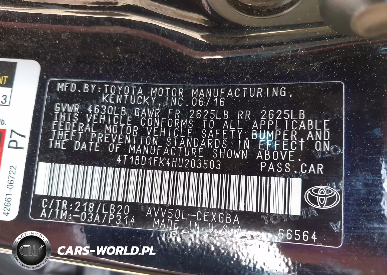 2017 Toyota Camry Hybrid Xle VIN:4T1BD1FK4HU203503 - 9
