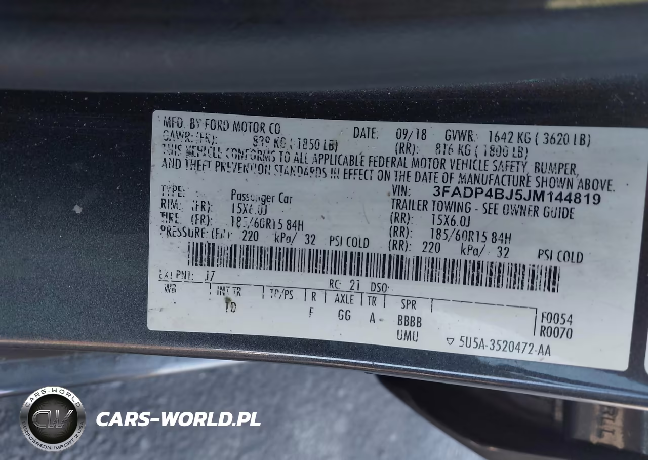2018 Ford Fiesta Se VIN:3FADP4BJ5JM144819 - 9