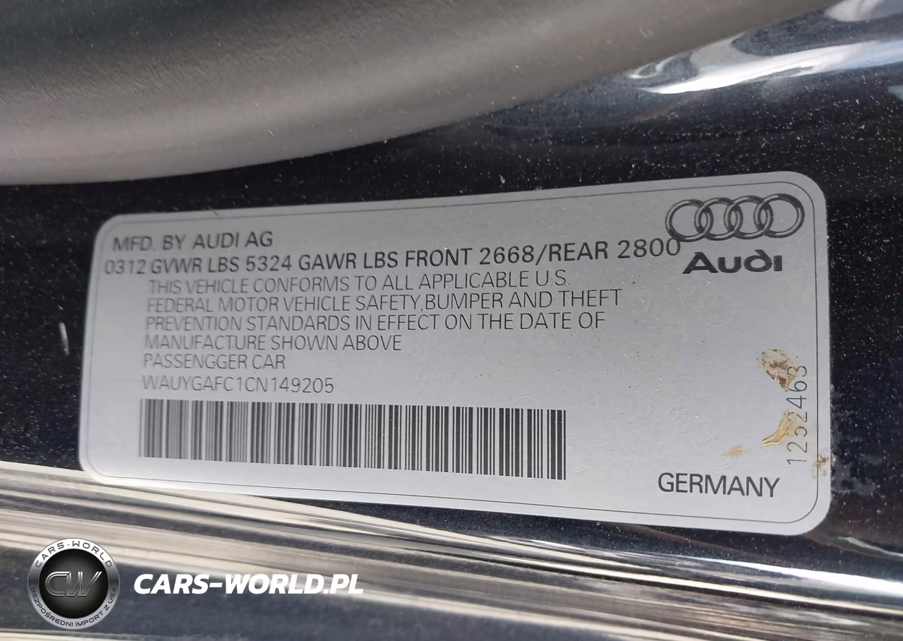 2012 Audi A7 3.0 Premium Plus VIN:WAUYGAFC1CN149205 - 9