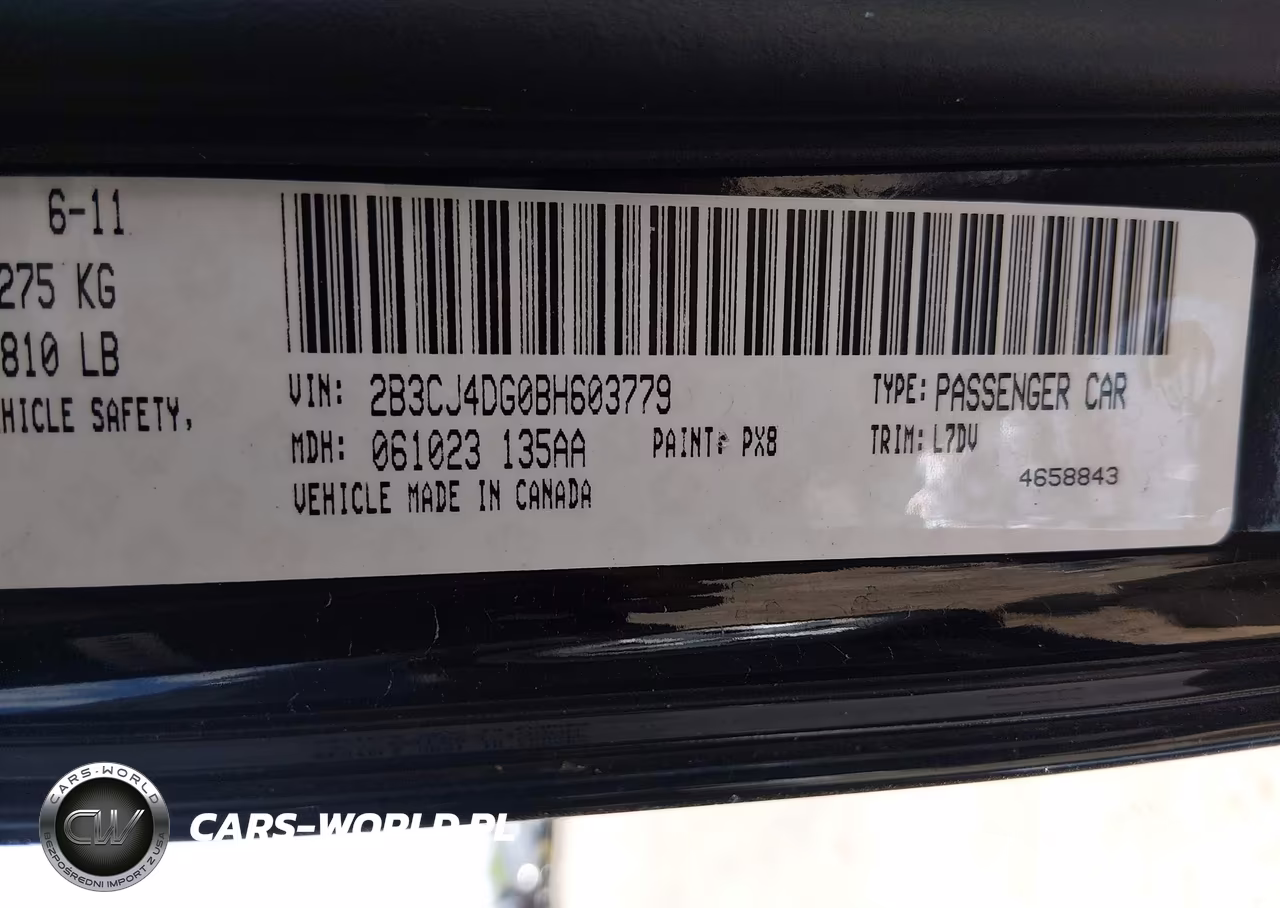 2011 Dodge Challenger VIN:2B3CJ4DG0BH603779 - 9