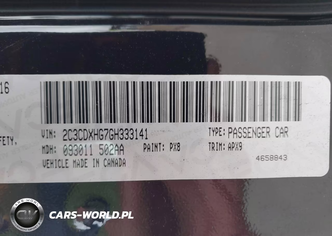 2016 Dodge Charger Sxt VIN:2C3CDXHG7GH333141 - 9