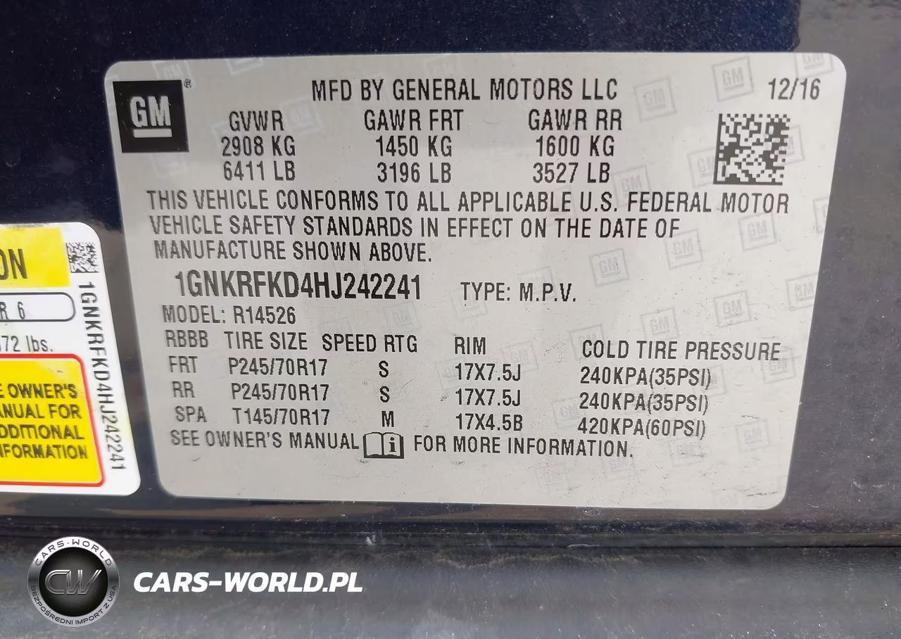 2017 Chevrolet Traverse Ls VIN:1GNKRFKD4HJ242241 - 9