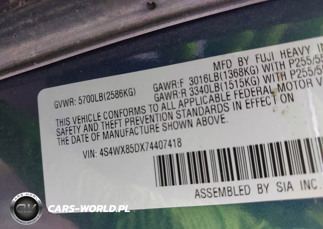 2007 Subaru B9 Tribeca Limited 7-Passenger VIN:4S4WX85DX74407418 - 9