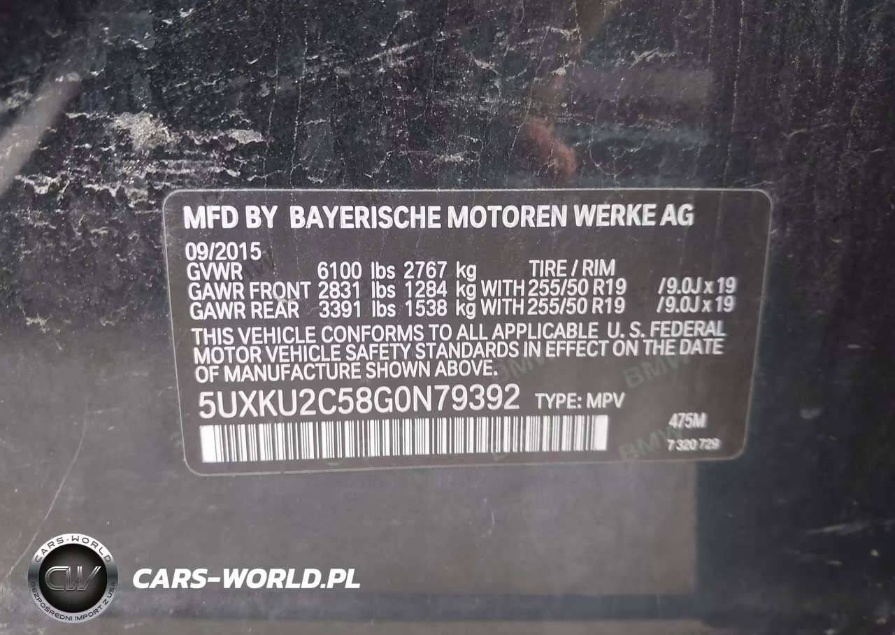 2016 BMW X6 xDrive35I VIN:5UXKU2C58G0N79392 - 9