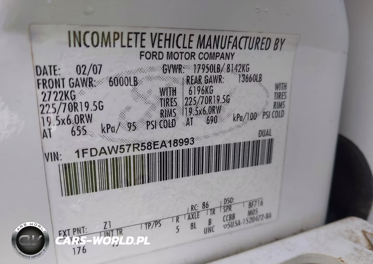 2008 Ford Super Duty F-550 Drw Lariat-Xl-Xlt VIN:1FDAW57R58EA18993 - 8