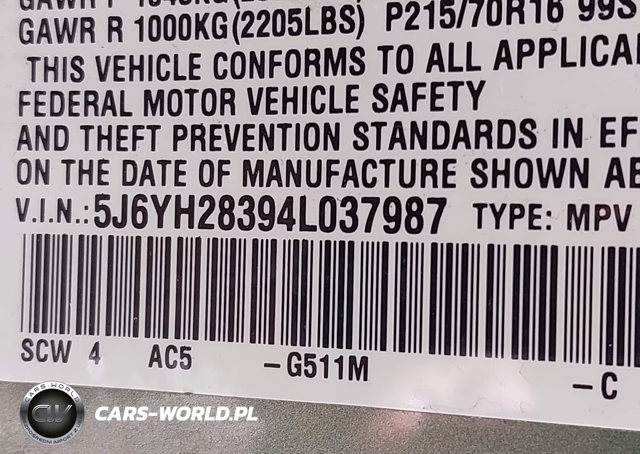 2004 Honda Element Lx VIN:5J6YH28394L037987 - 9