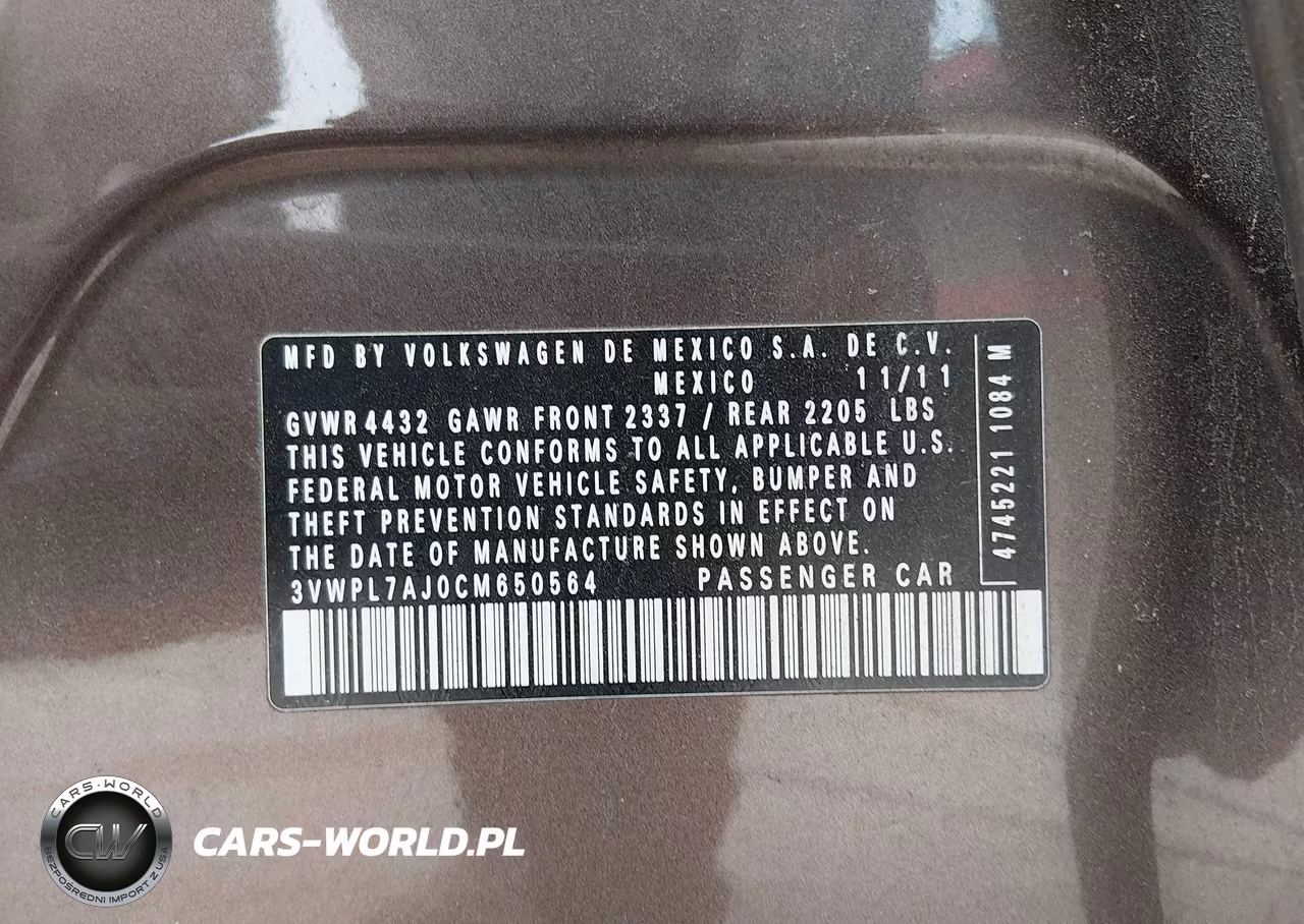 2012 Volkswagen Jetta Sportwagen 2.0L Tdi VIN:3VWPL7AJ0CM650564 - 9