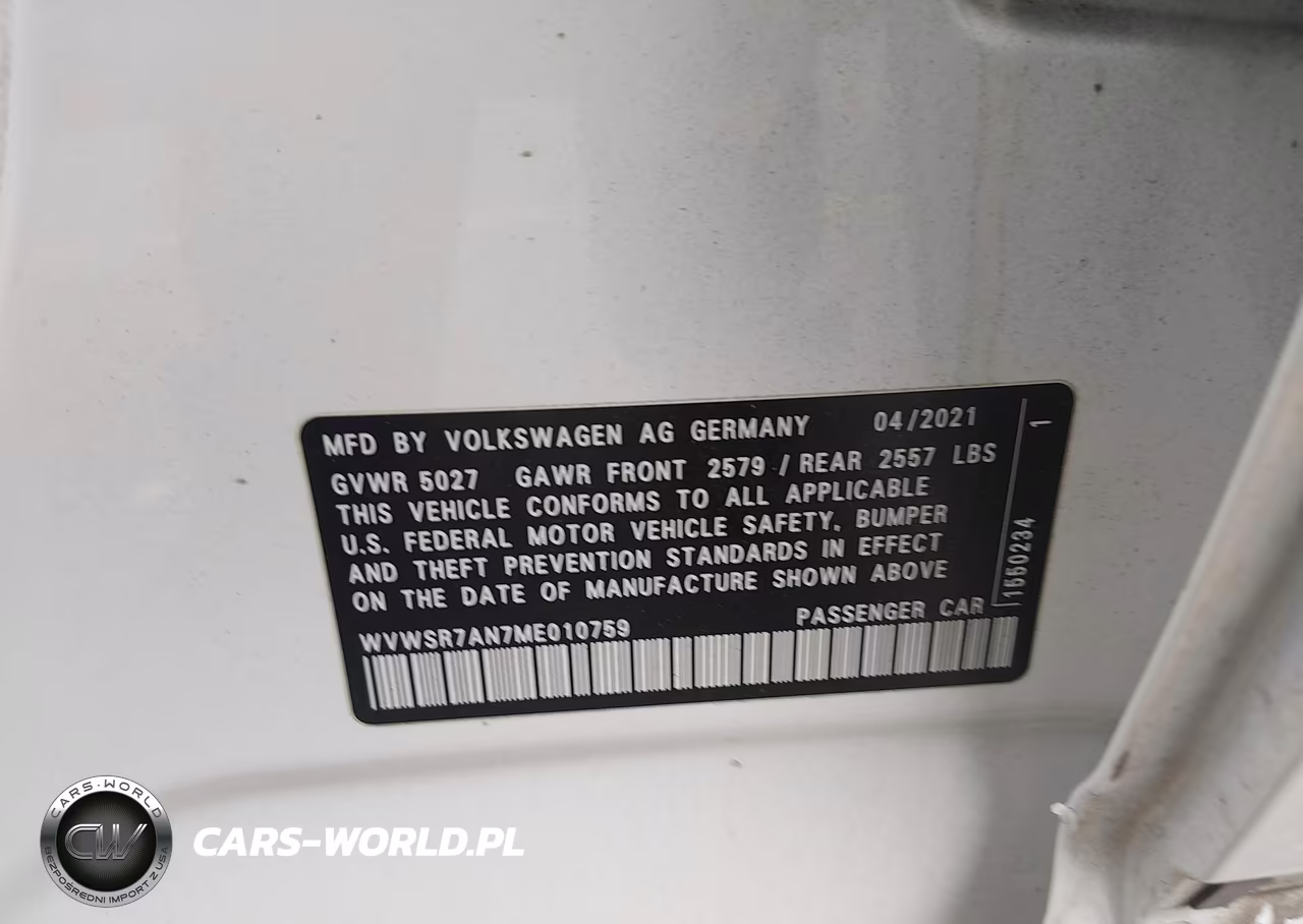 2021 Volkswagen Arteon 2.0T Sel R-Line VIN:WVWSR7AN7ME010759 - 9