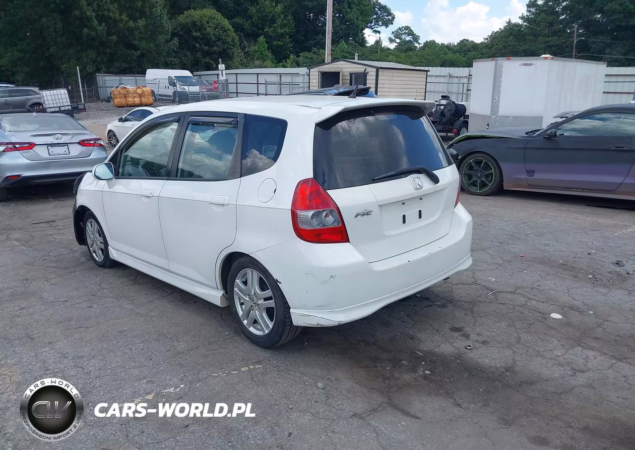 2007 Honda Fit Sport VIN:JHMGD38637S048957 - 3