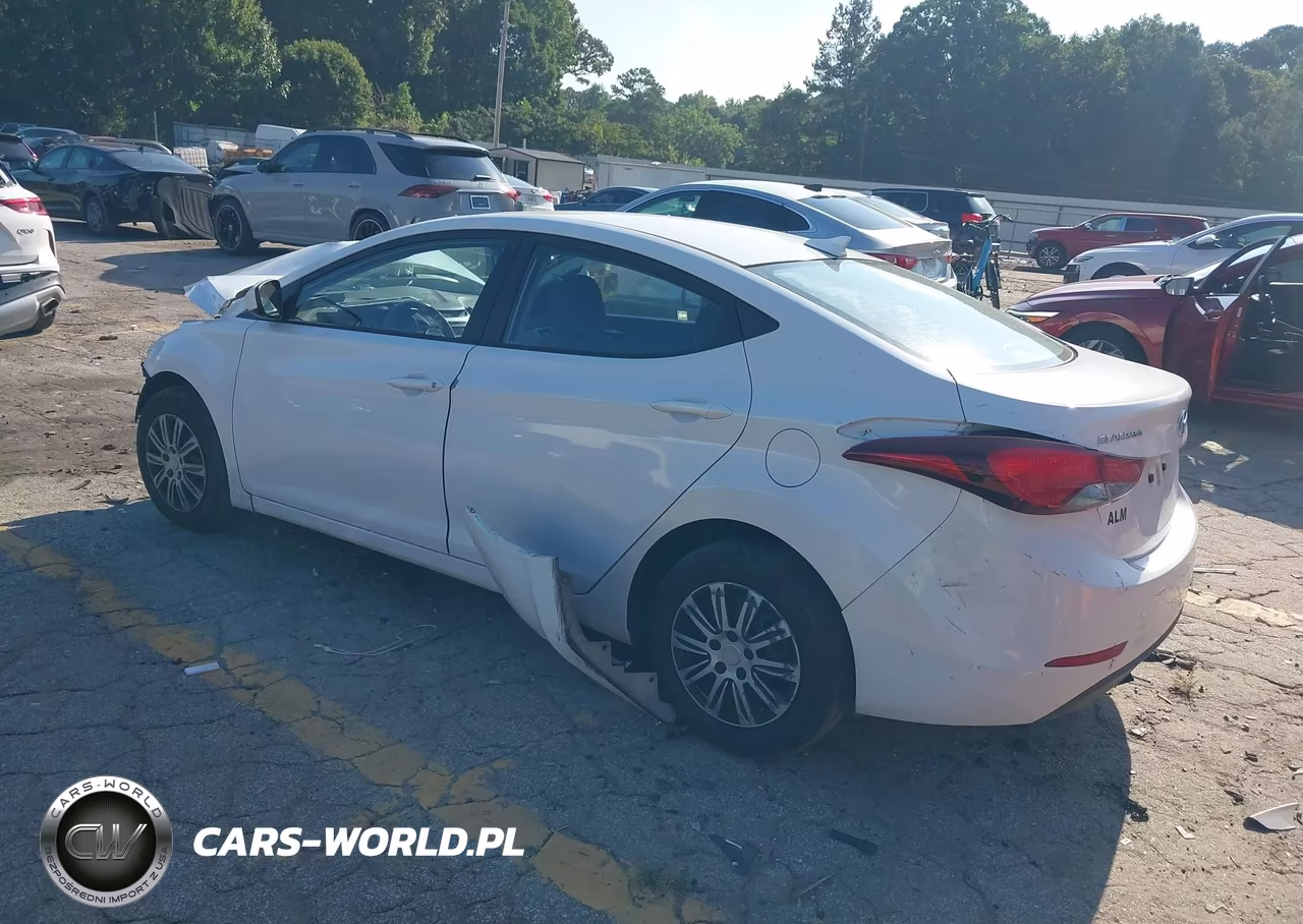 2016 Hyundai Elantra Se VIN:5NPDH4AE4GH740076 - 3