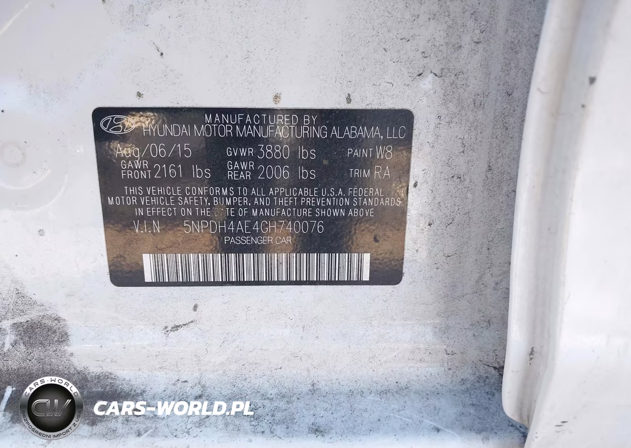 2016 Hyundai Elantra Se VIN:5NPDH4AE4GH740076 - 9
