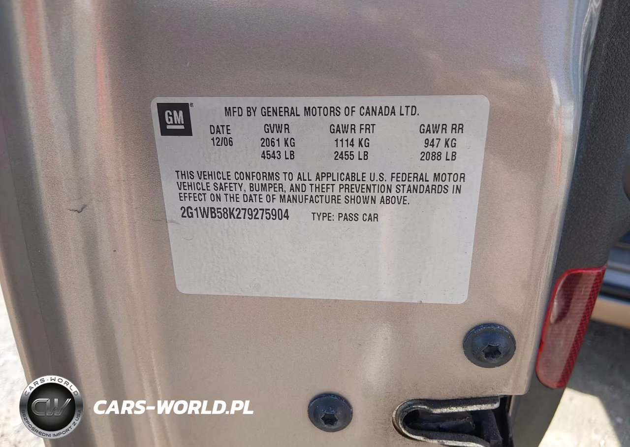 2007 Chevrolet Impala Ls VIN:2G1WB58K279275904 - 9