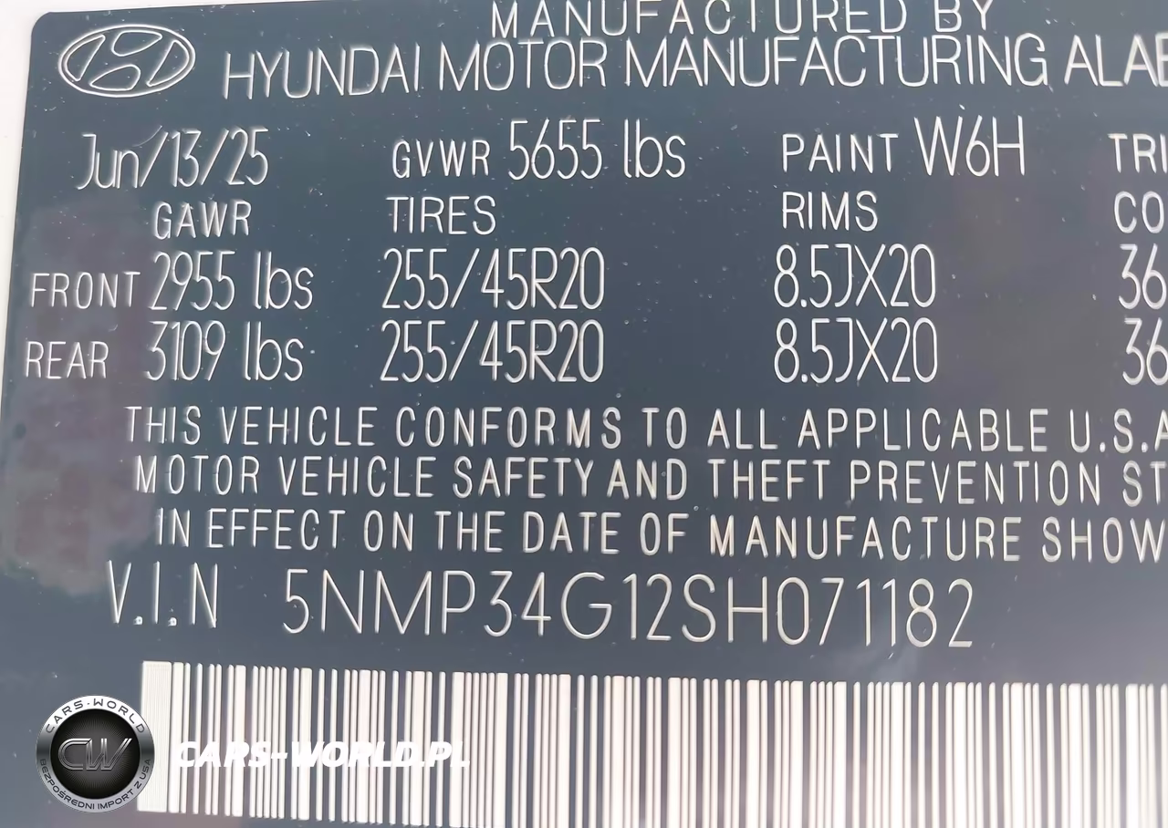 2025 Hyundai Santa Fe Hybrid Limited VIN:5NMP34G12SH071182 - 9