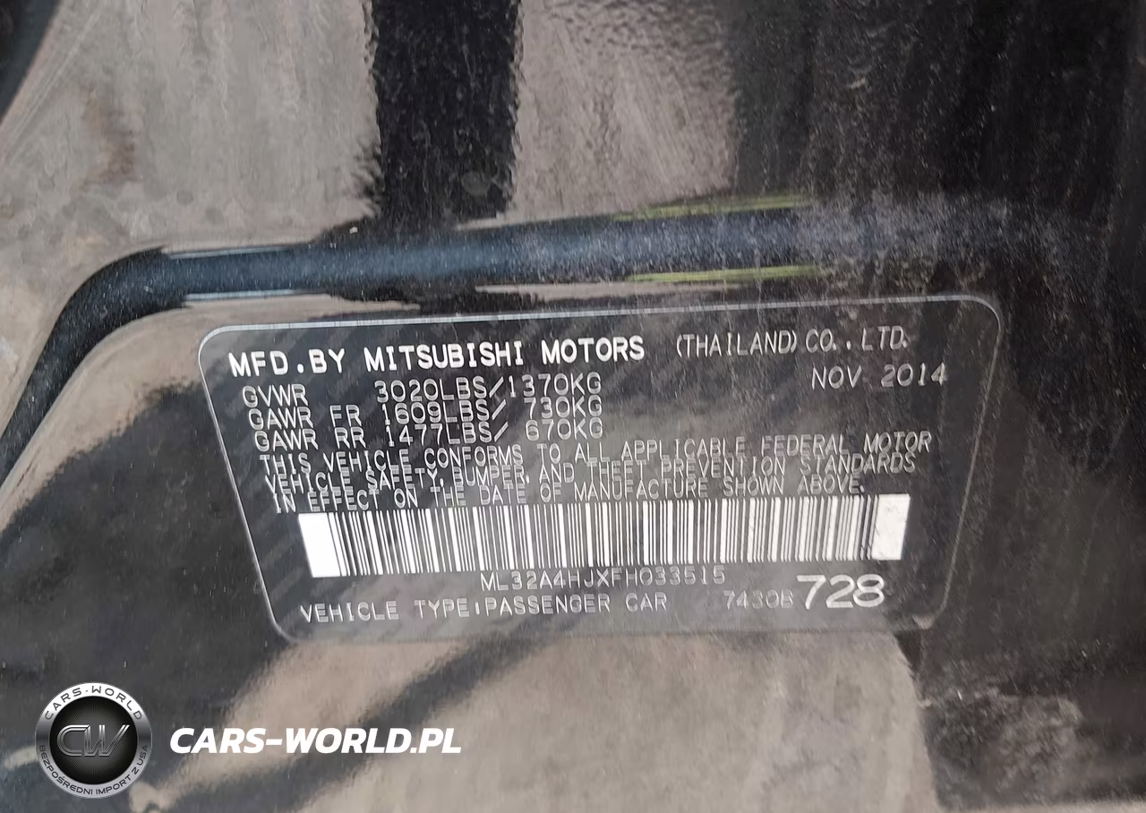 2015 Mitsubishi Mirage Es VIN:ML32A4HJXFH033515 - 9