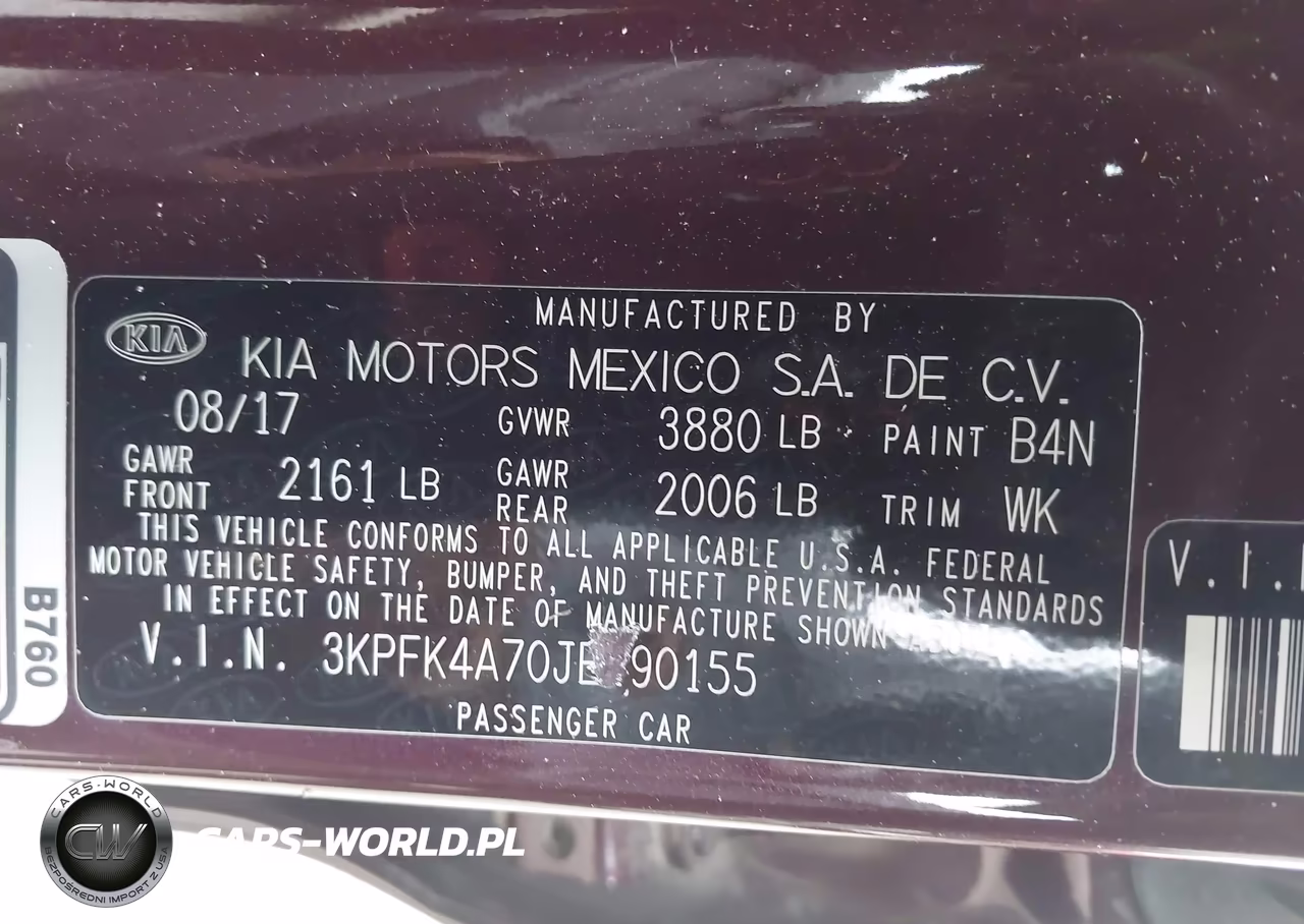 2018 Kia Forte Lx VIN:3KPFK4A70JE190155 - 9