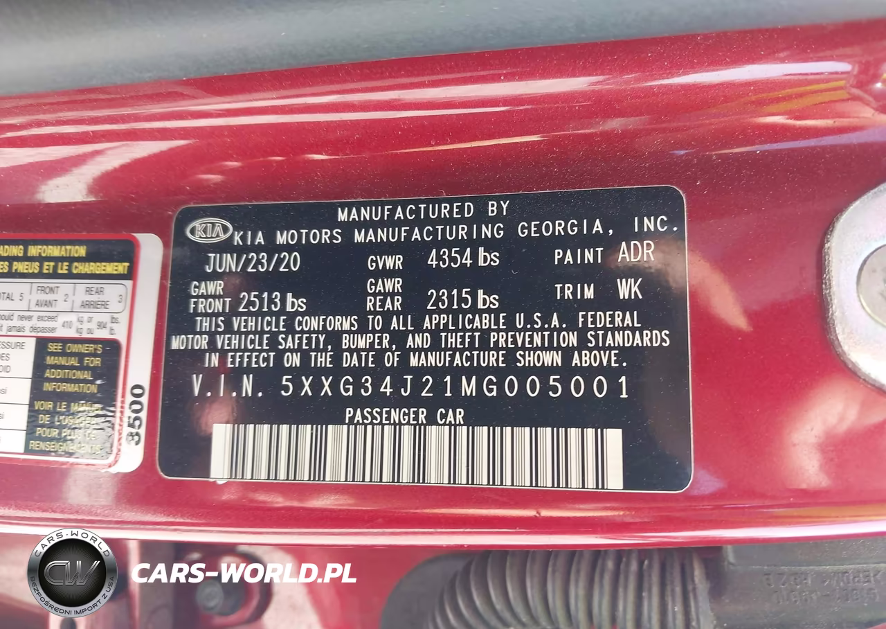 2021 Kia K5 Ex VIN:5XXG34J21MG005001 - 9