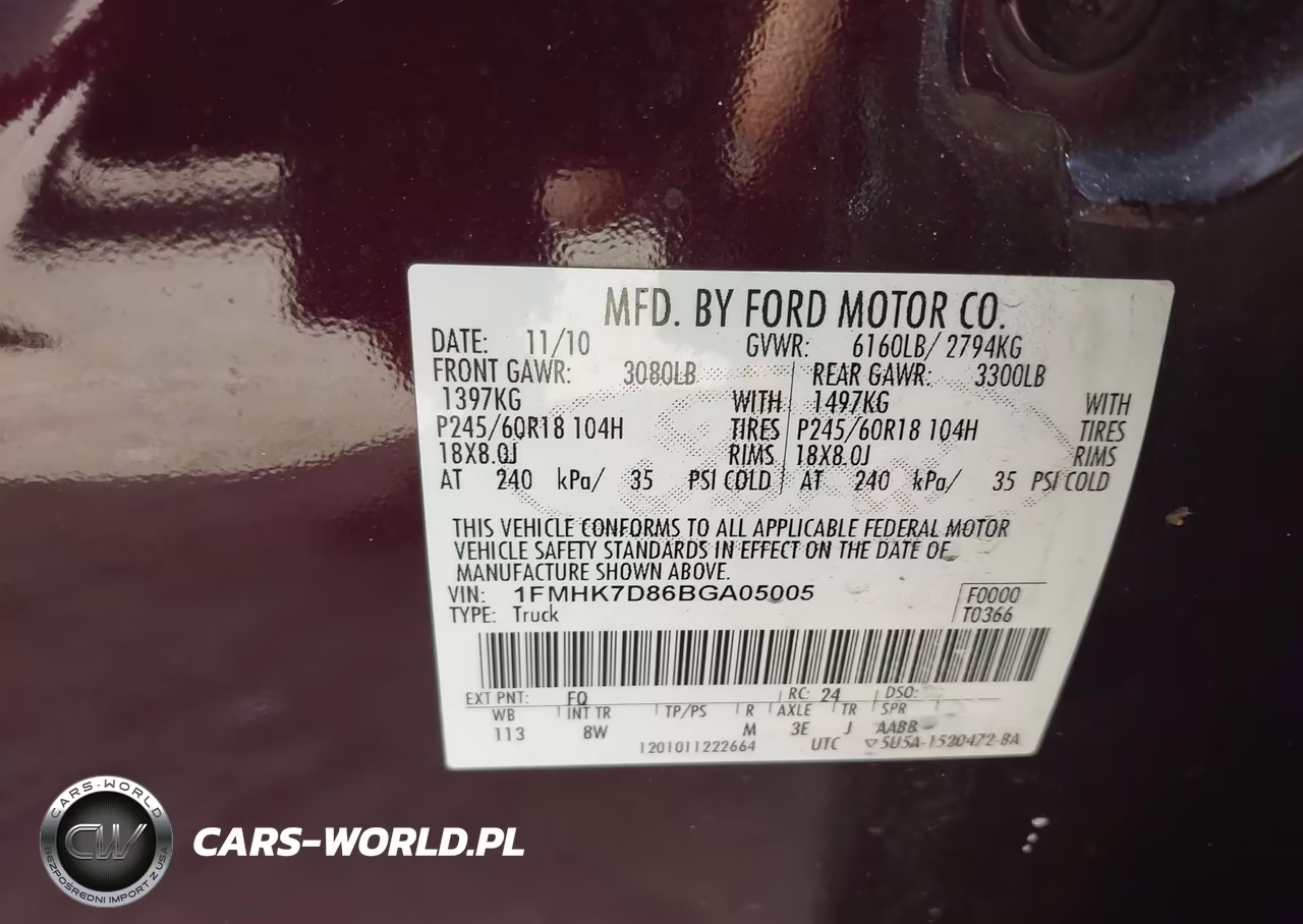 2011 Ford Explorer Xlt VIN:1FMHK7D86BGA05005 - 9