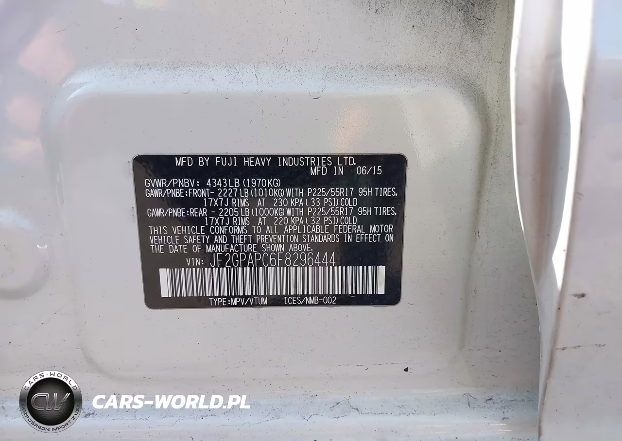 2015 Subaru Xv Crosstrek 2.0I Limited VIN:JF2GPAPC6F8296444 - 9