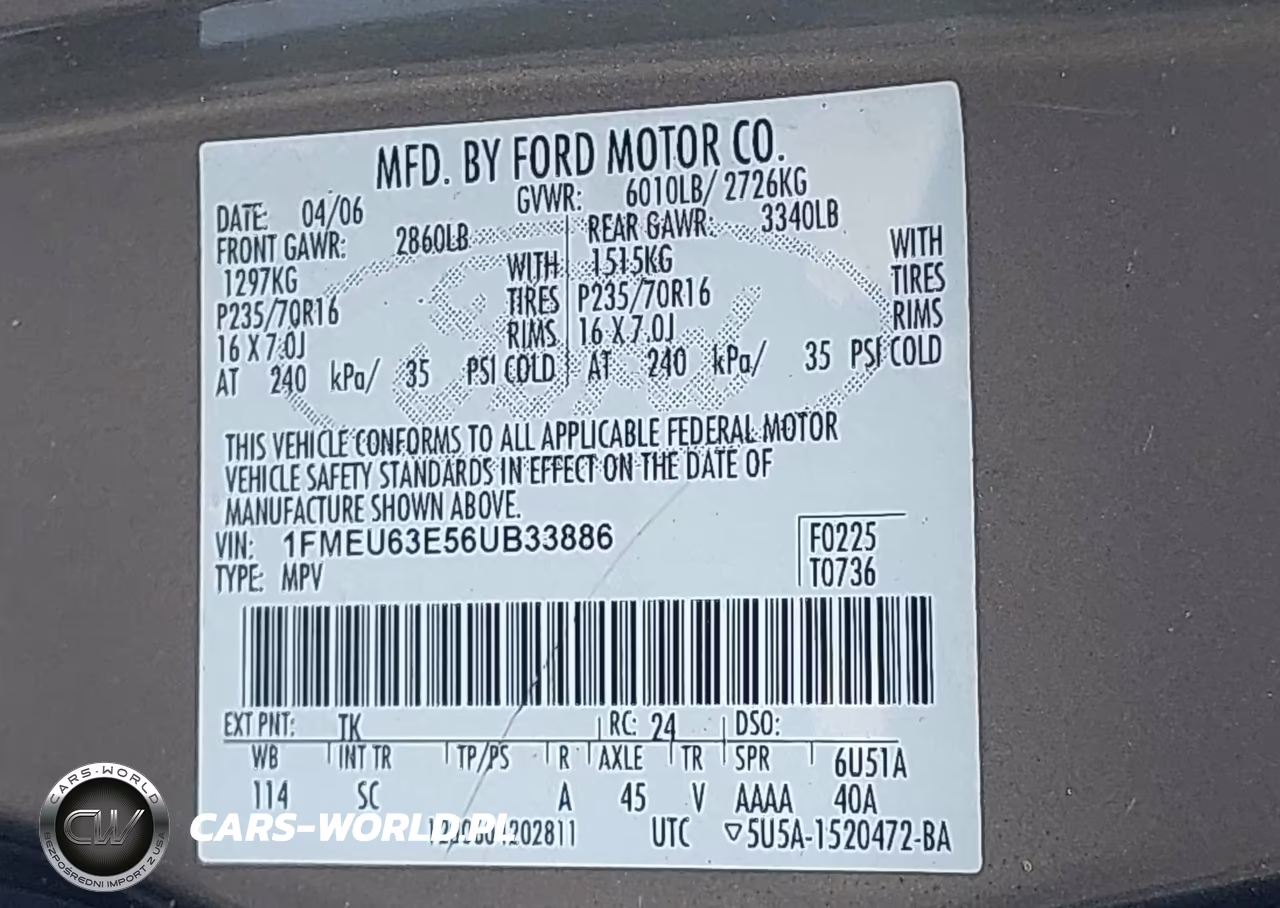 2006 Ford Explorer Xlt VIN:1FMEU63E56UB33886 - 9