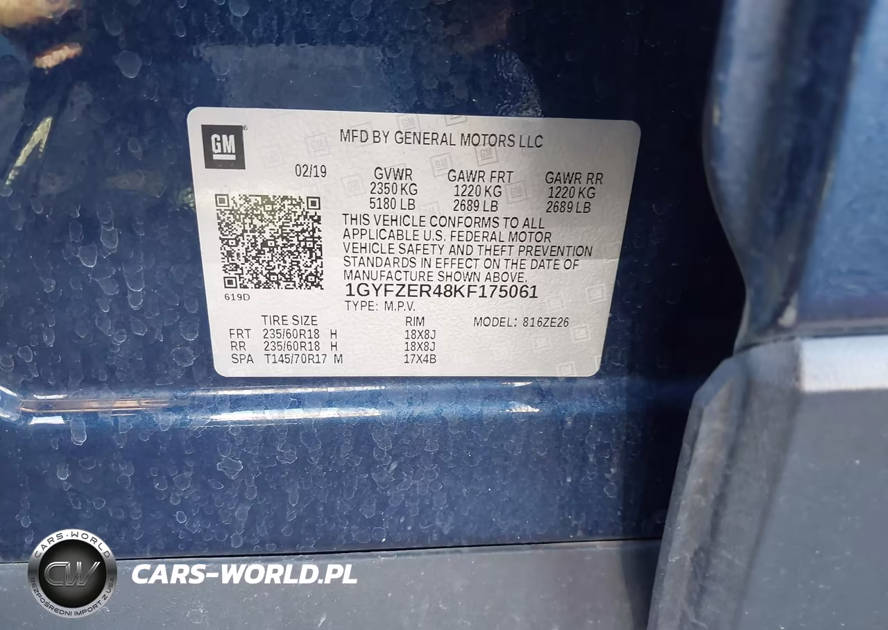 2019 Cadillac Xt4 Sport VIN:1GYFZER48KF175061 - 9