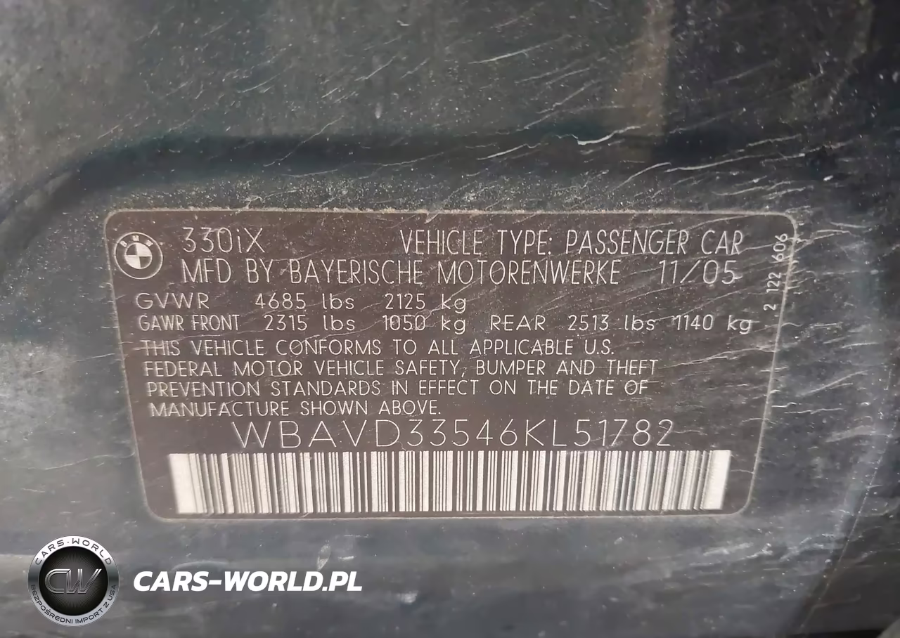 2006 BMW 330Xi VIN:WBAVD33546KL51782 - 9
