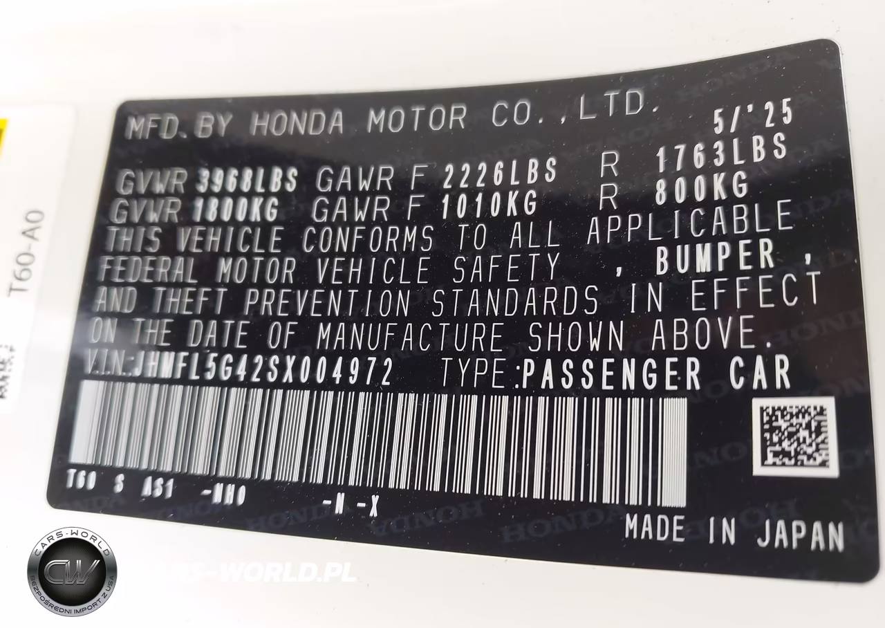 2025 Honda Civic Type R VIN:JHMFL5G42SX004972 - 9