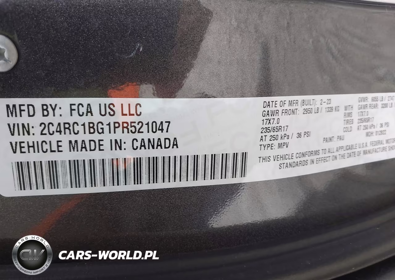 2023 Chrysler Pacifica Touring L VIN:2C4RC1BG1PR521047 - 9