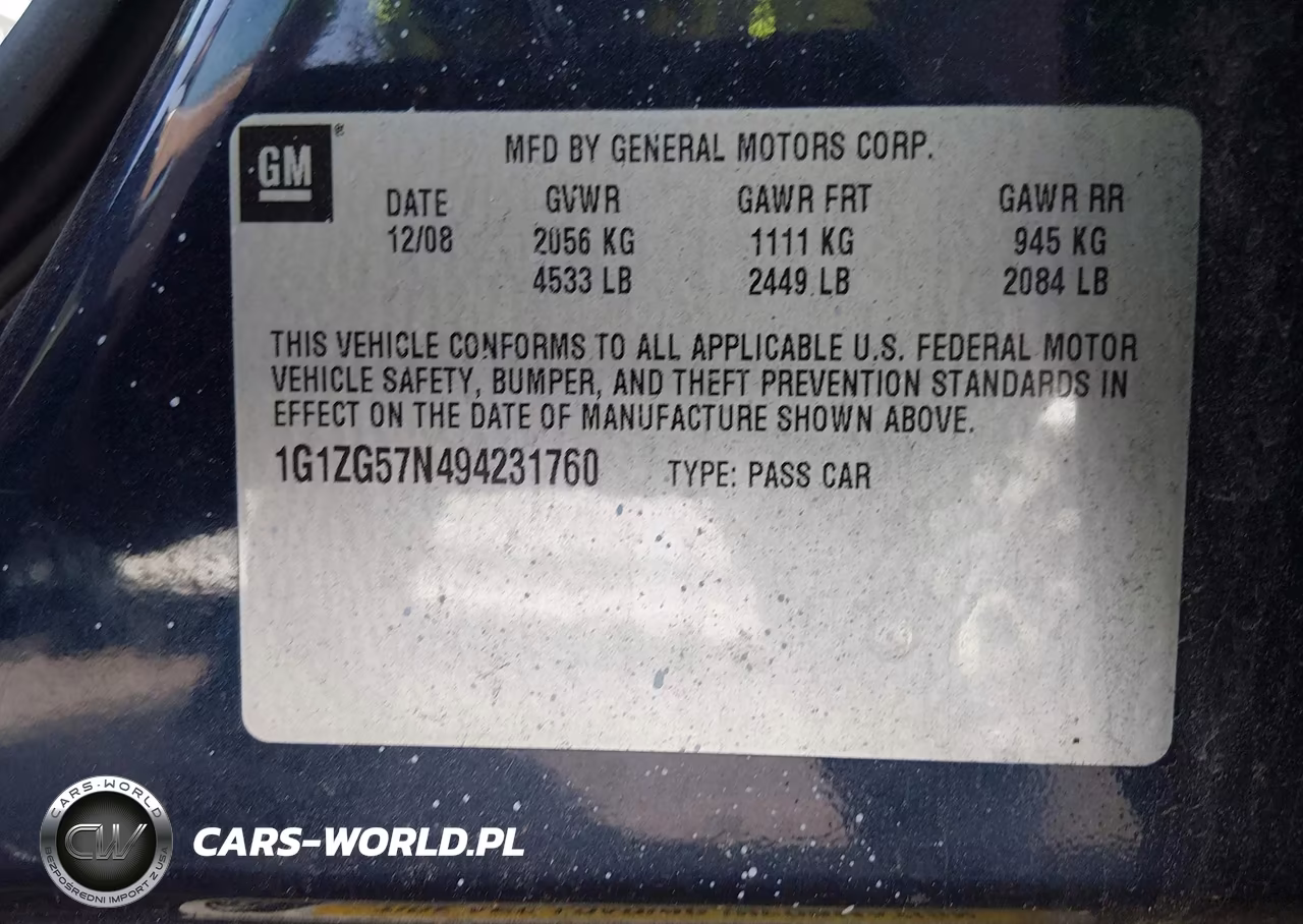2009 Chevrolet Malibu Ls VIN:1G1ZG57N494231760 - 9