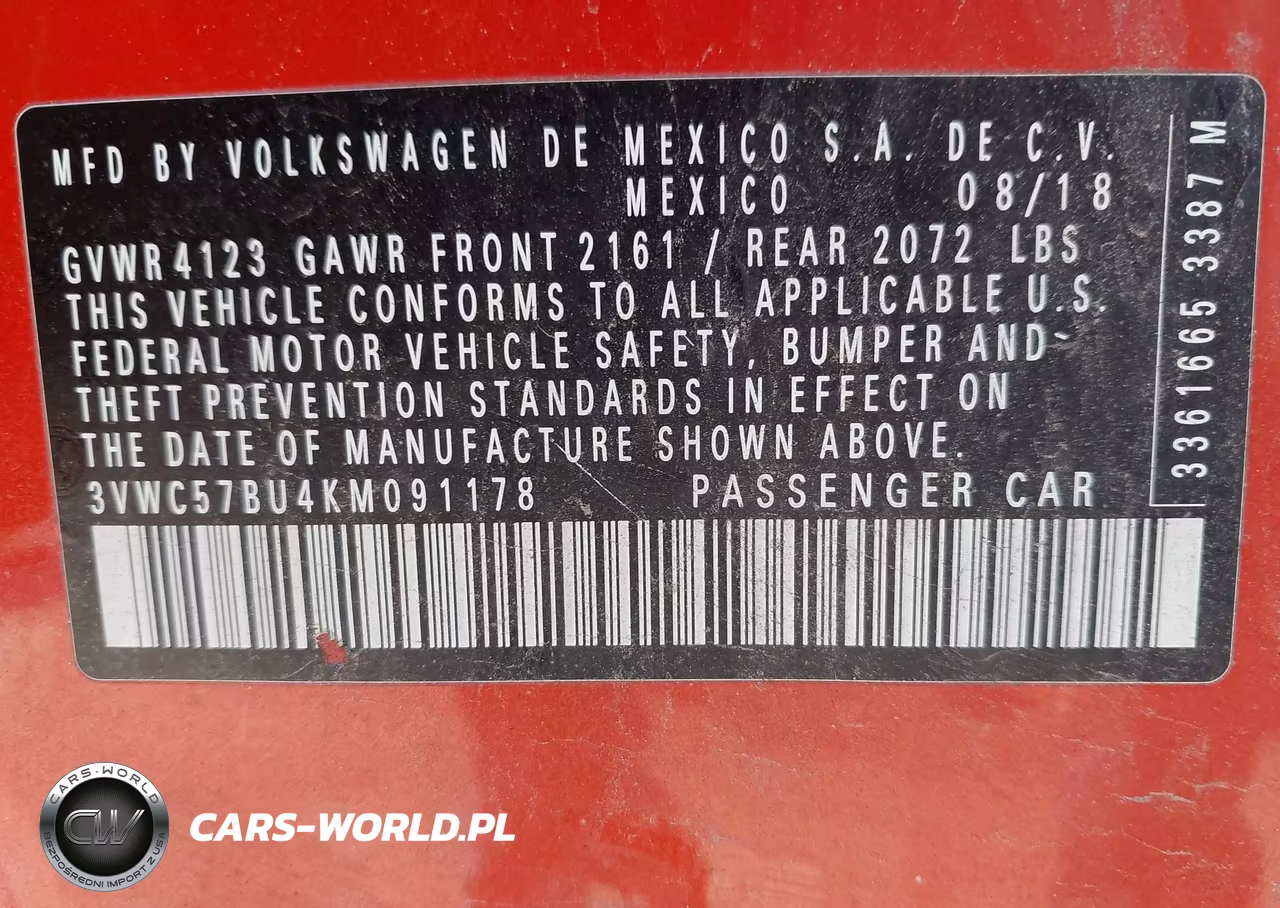 2019 Volkswagen Jetta 1.4T R-Line-1.4T S-1.4T Se VIN:3VWC57BU4KM091178 - 9