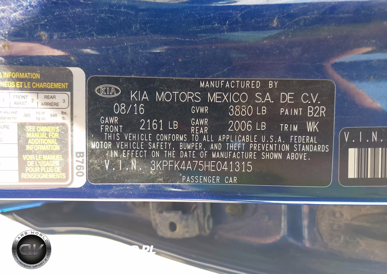 2017 Kia Forte Lx VIN:3KPFK4A75HE041315 - 9