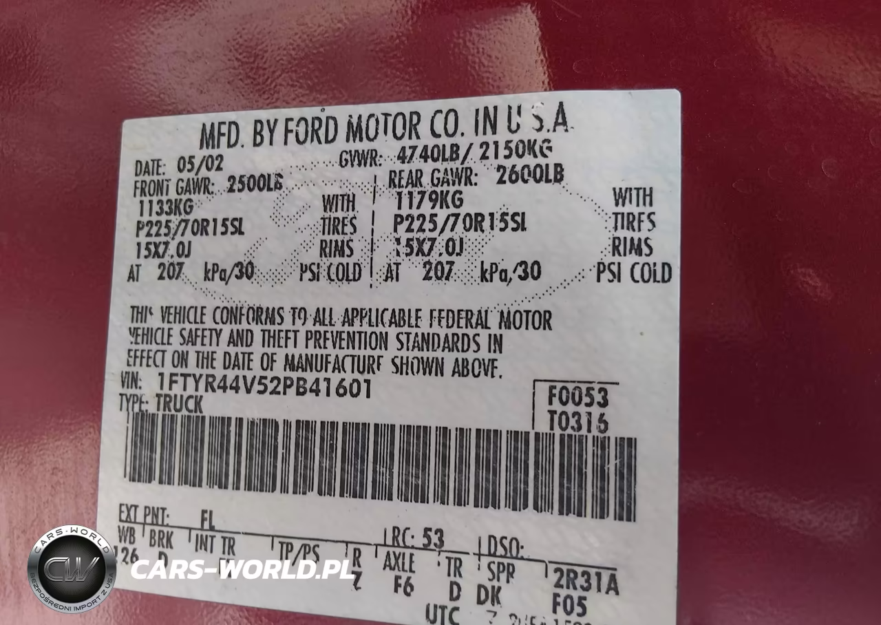2002 Ford Ranger Edge-Tremor-Xlt VIN:1FTYR44V52PB41601 - 9