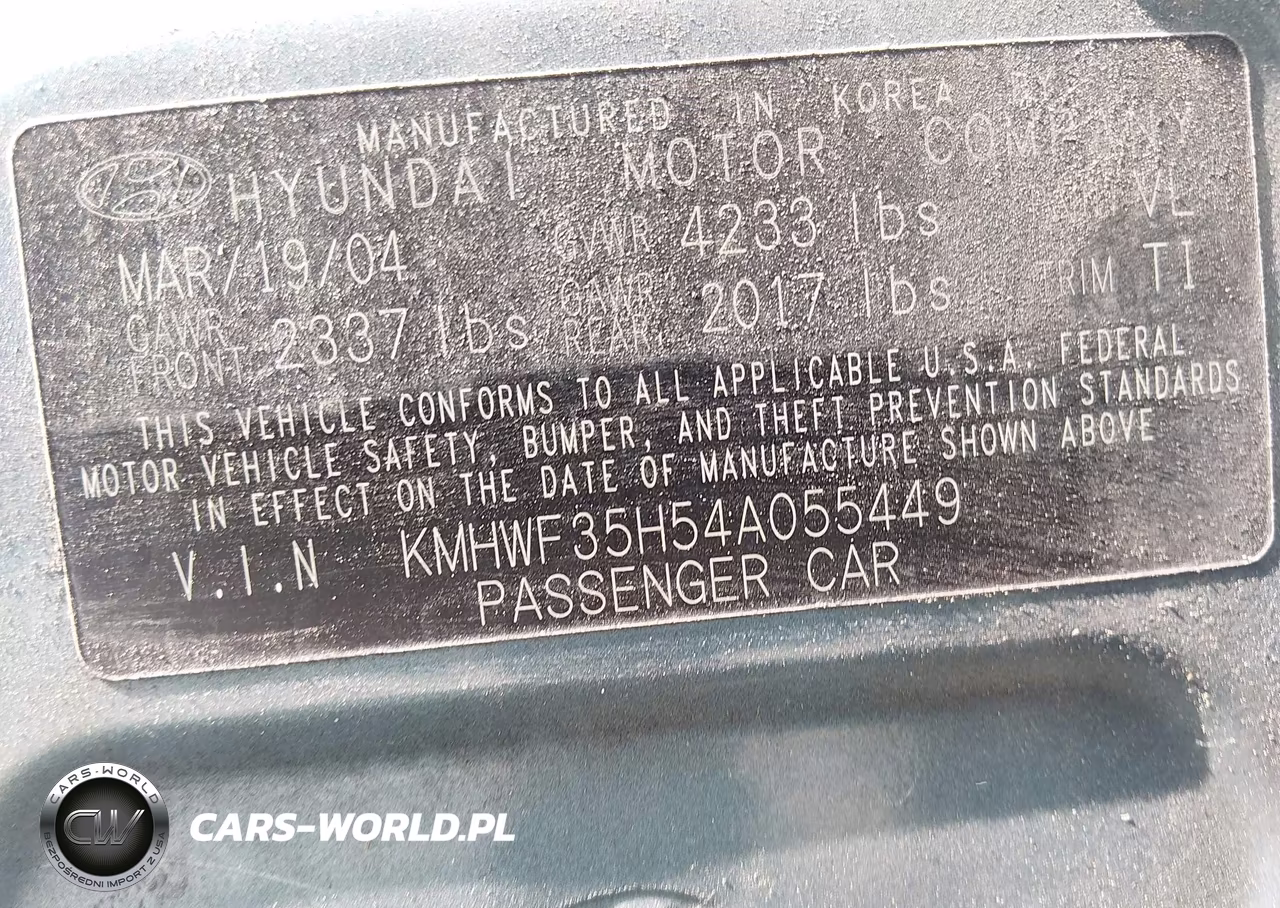 2004 Hyundai Sonata Gls-Lx VIN:KMHWF35H54A055449 - 9