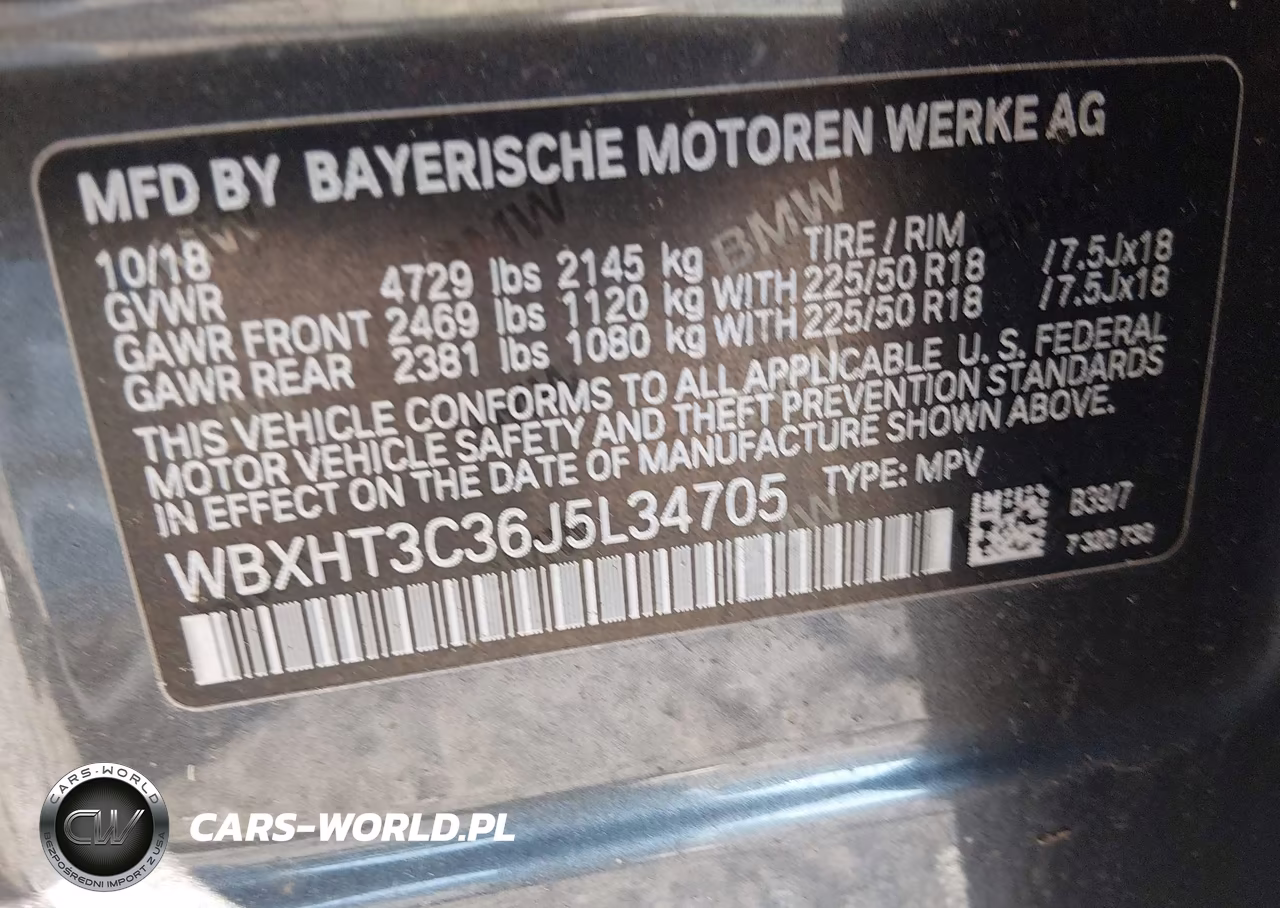 2018 BMW X1 xDrive28I VIN:WBXHT3C36J5L34705 - 9