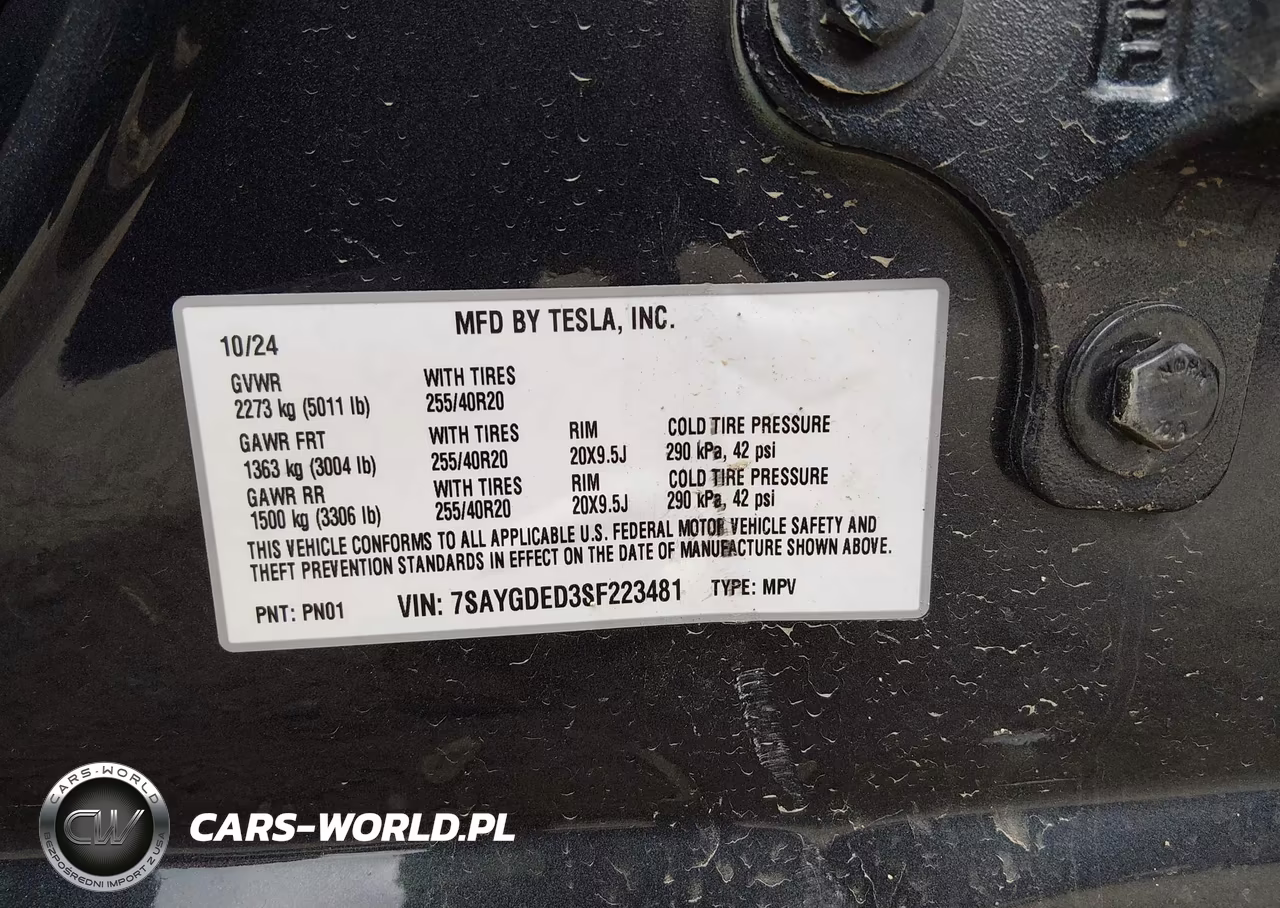 2025 Tesla Model Y Long Range Dual Motor Rear-Wheel Drive VIN:7SAYGDED3SF223481 - 9