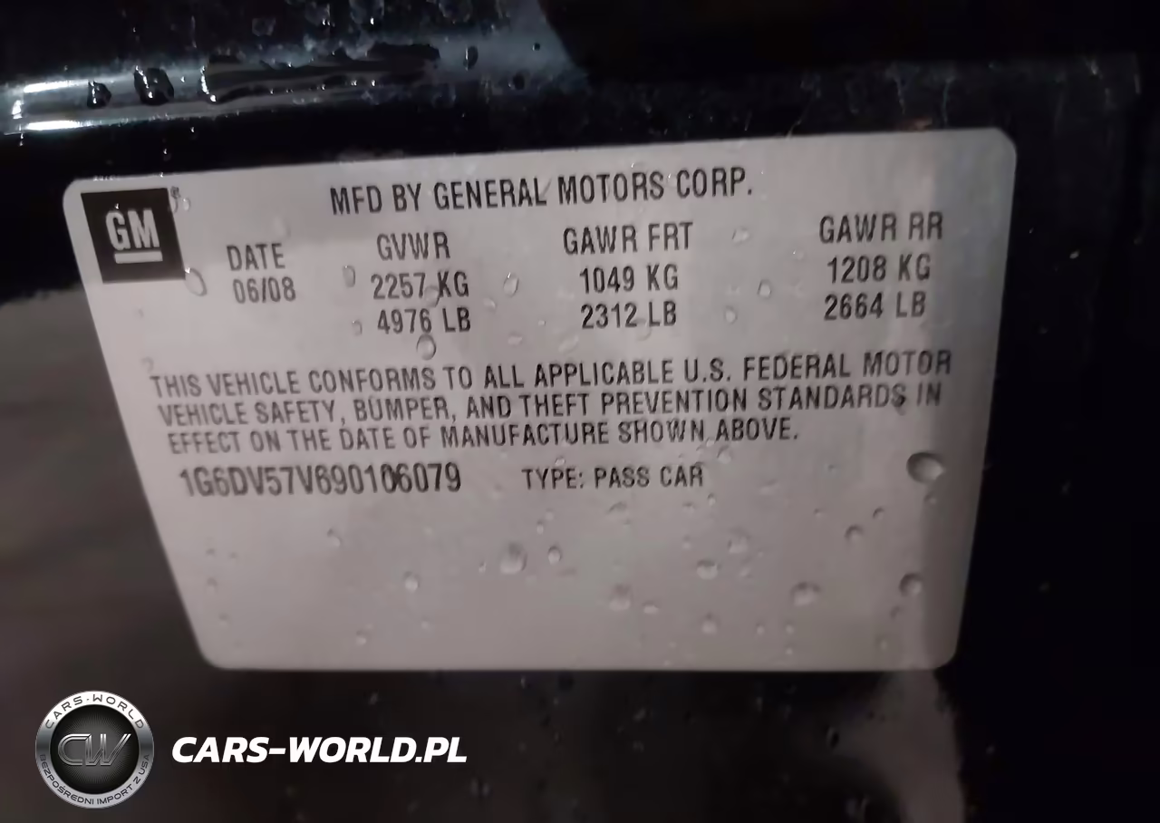2009 Cadillac Cts Rwd W-1Sb VIN:1G6DV57V690106079 - 9