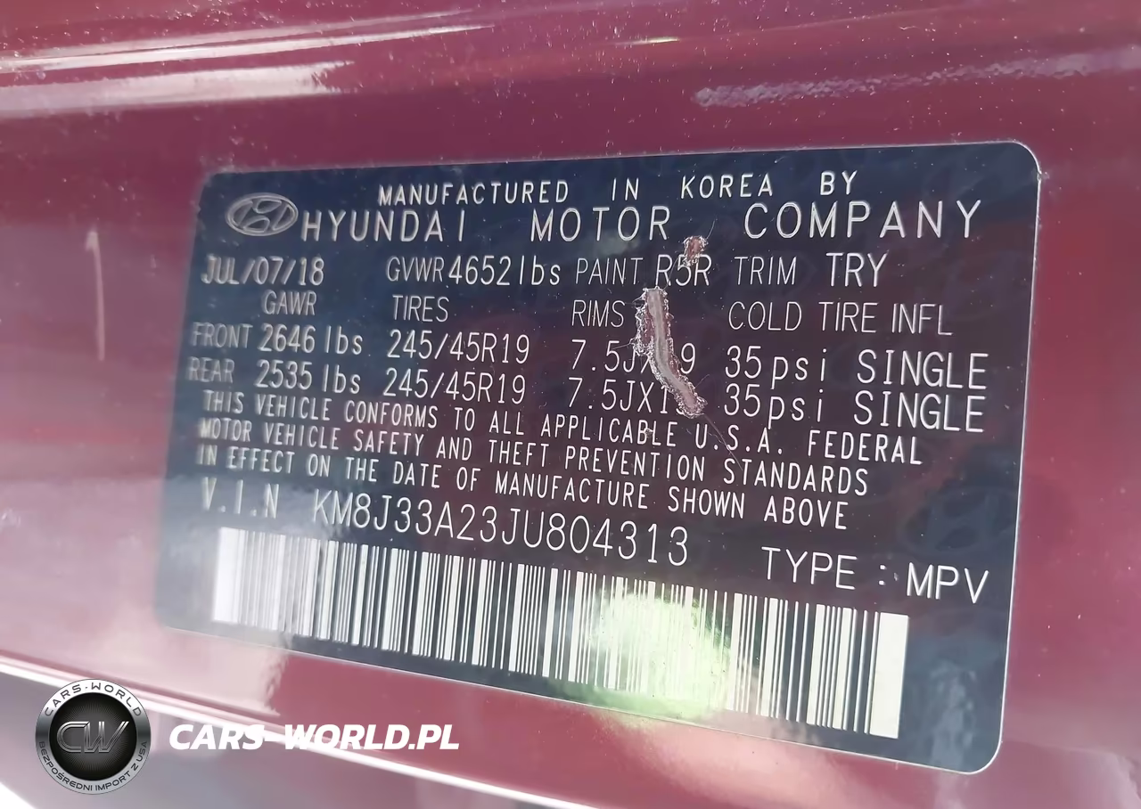 2018 Hyundai Tucson Value VIN:KM8J33A23JU804313 - 9