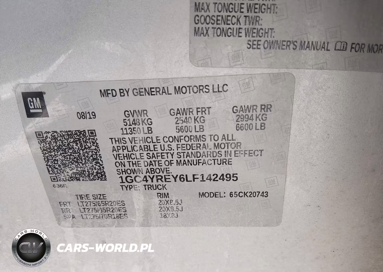 2020 Chevrolet Silverado 2500Hd 4Wd Standard Bed High Country VIN:1GC4YREY6LF142495 - 8