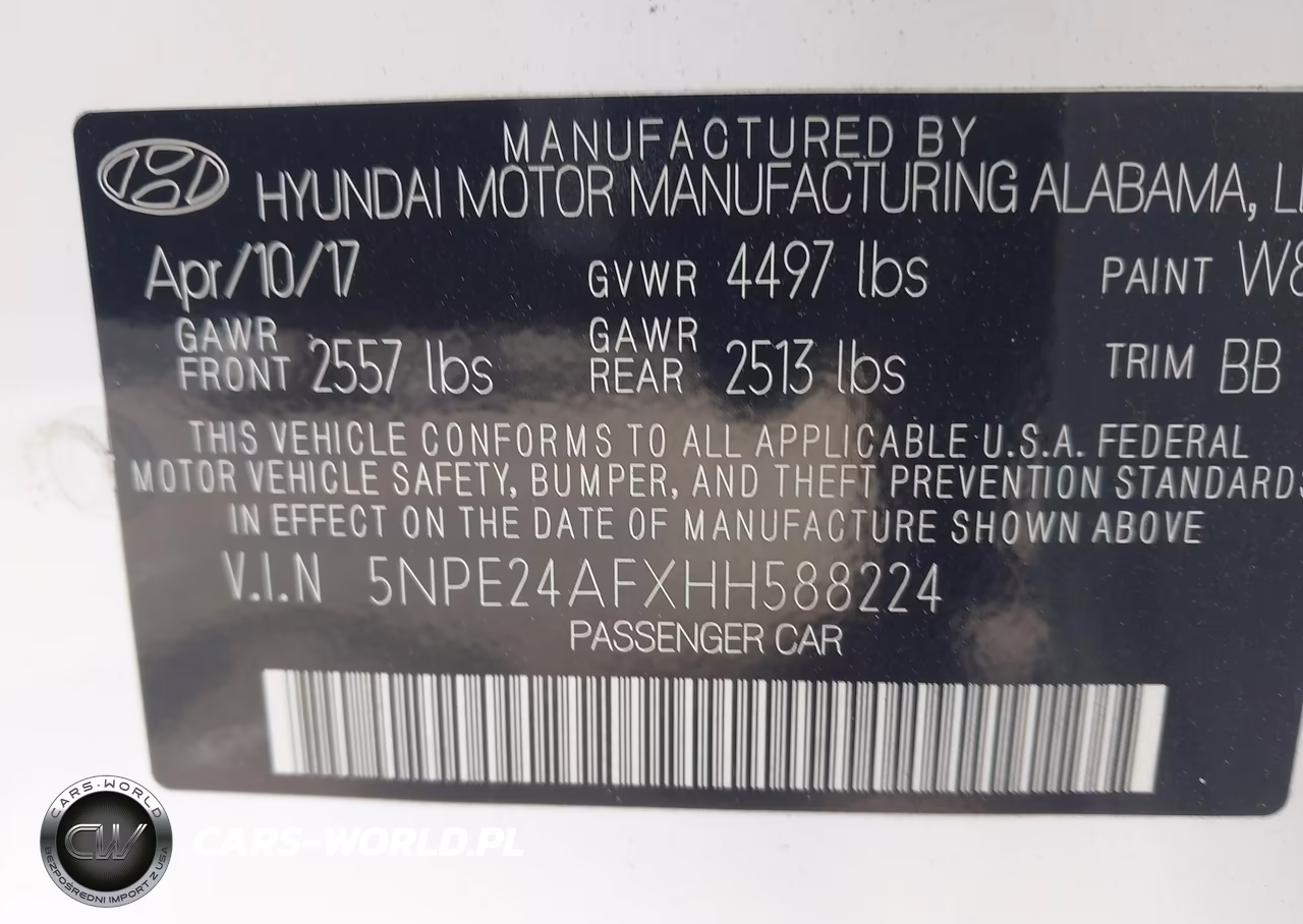 2017 Hyundai Sonata Se VIN:5NPE24AFXHH588224 - 9