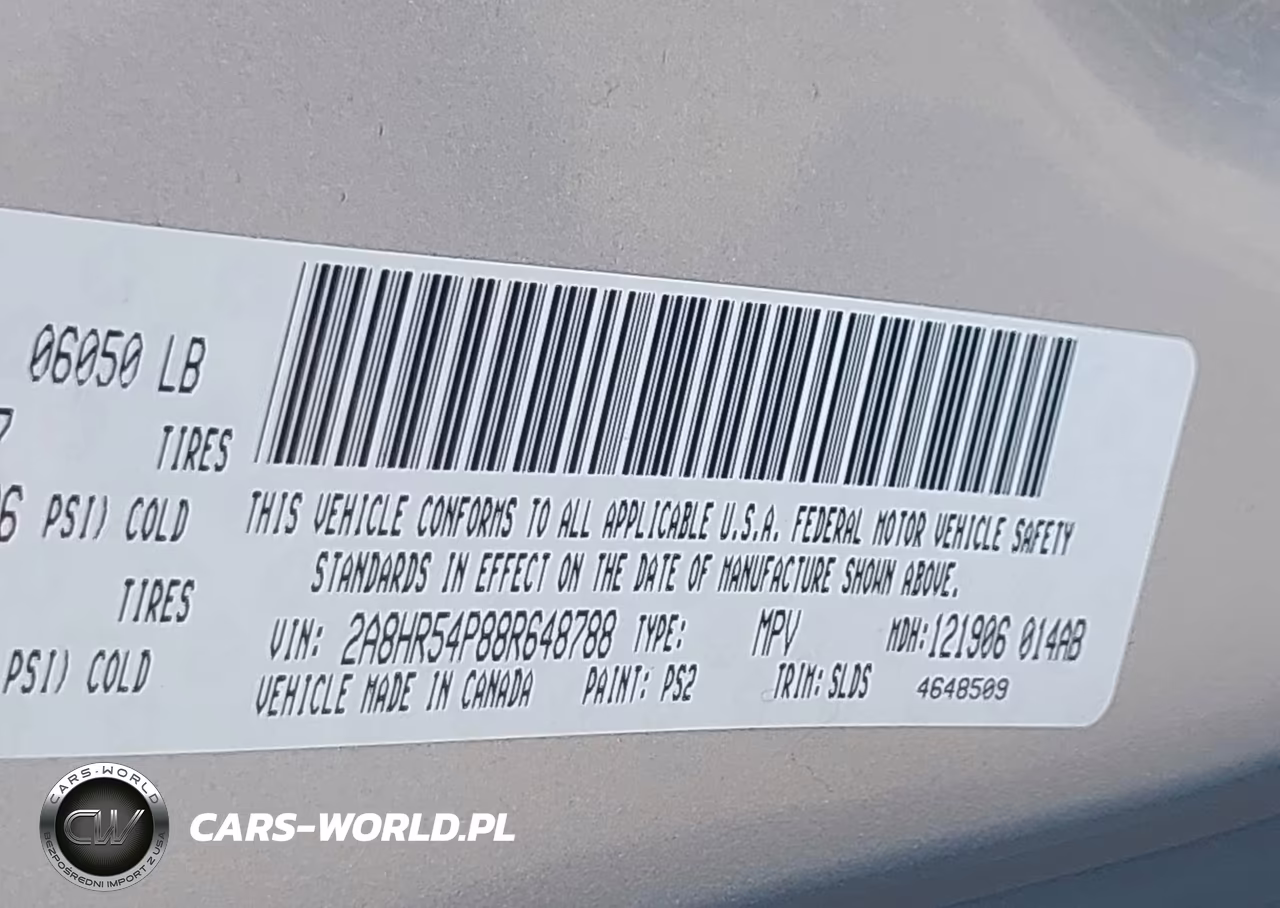 2008 Chrysler Town & Country Touring VIN:2A8HR54P88R648788 - 9