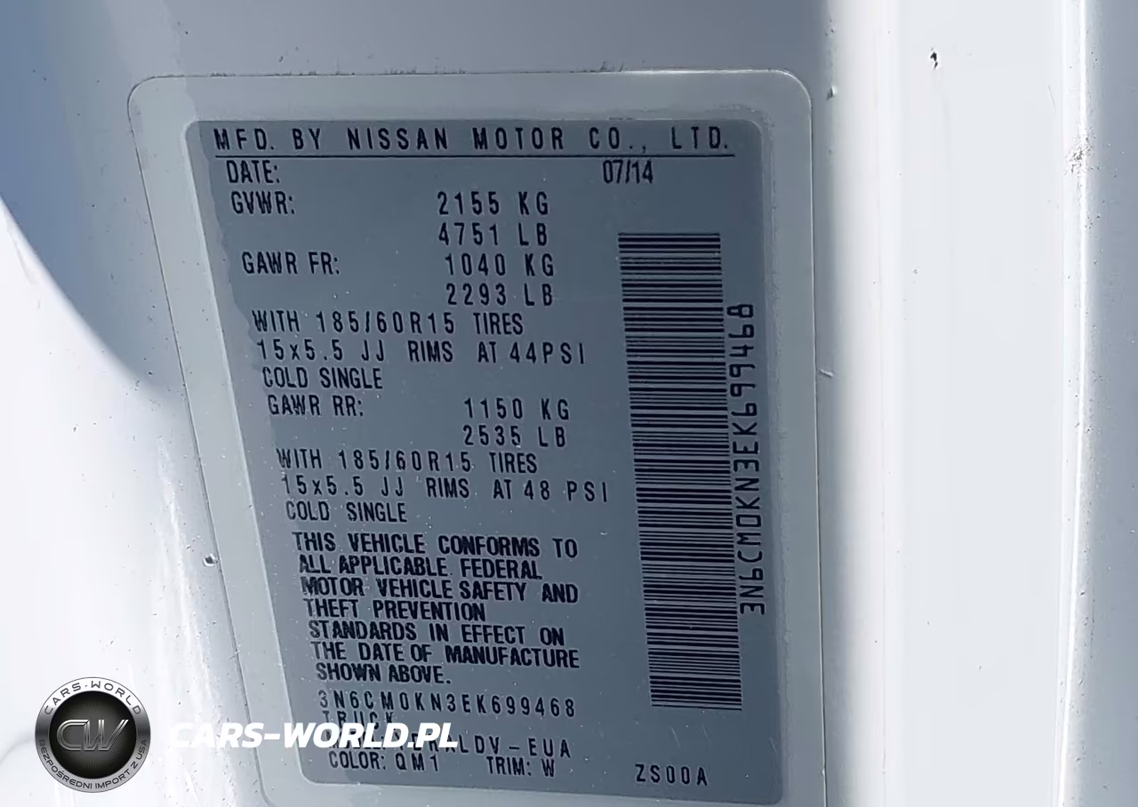 2014 Nissan Nv200 S VIN:3N6CM0KN3EK699468 - 9