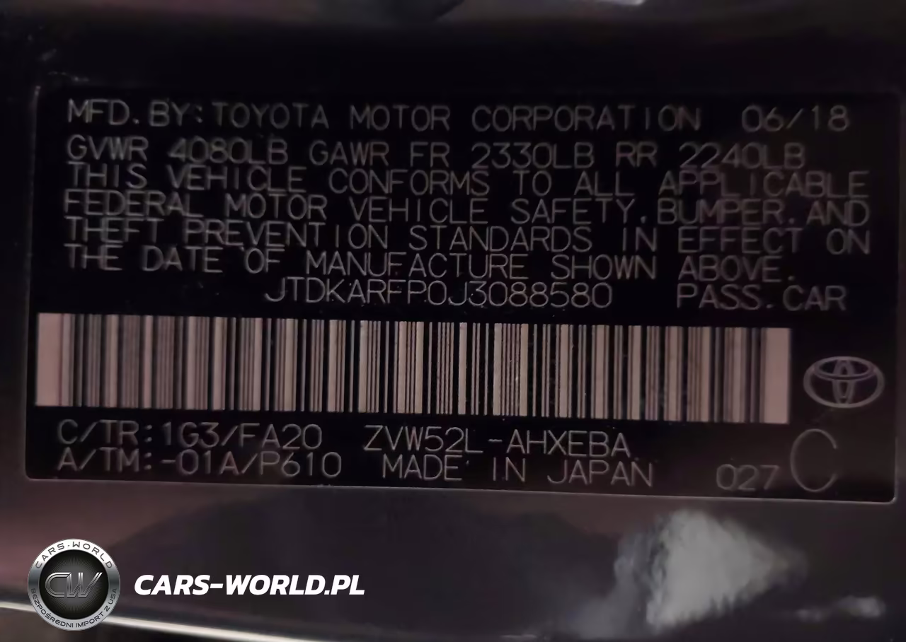 2018 Toyota Prius Prime Plus VIN:JTDKARFP0J3088580 - 9