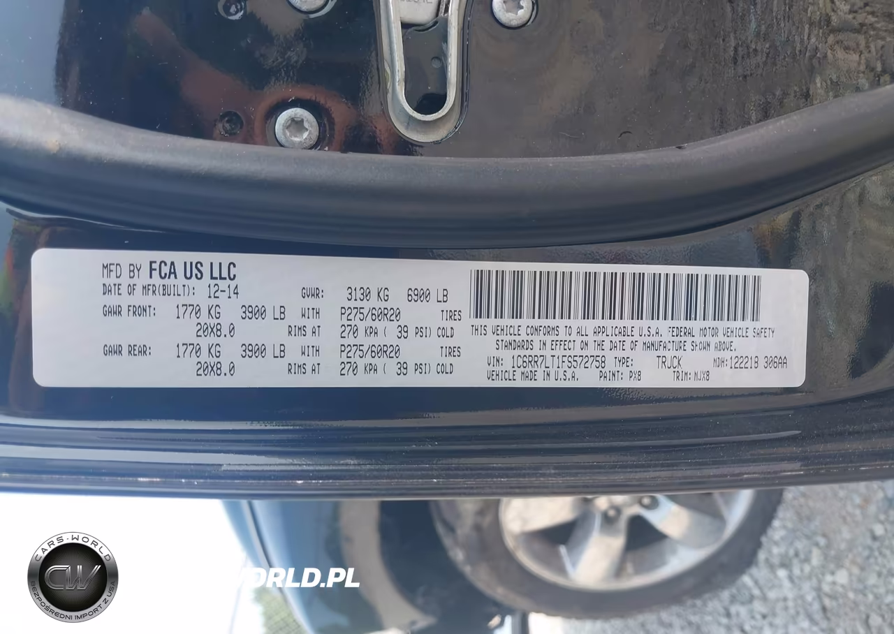 2015 Ram 1500 Big Horn VIN:1C6RR7LT1FS572758 - 9
